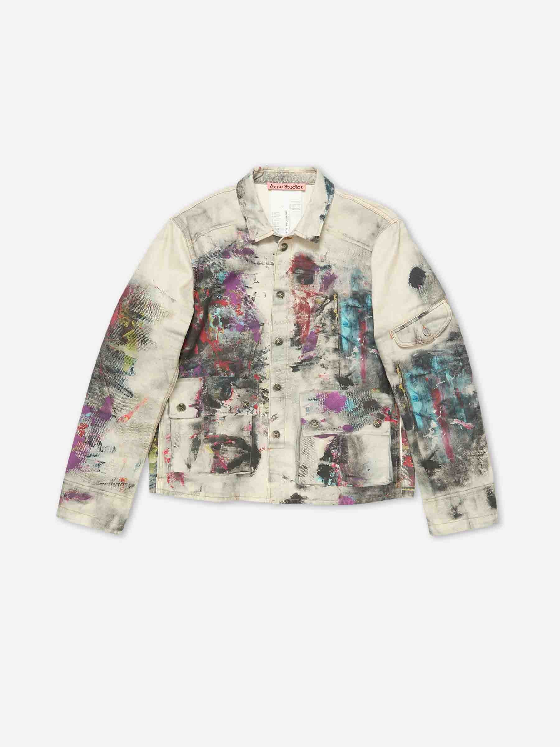 Chaqueta Denim Pintada