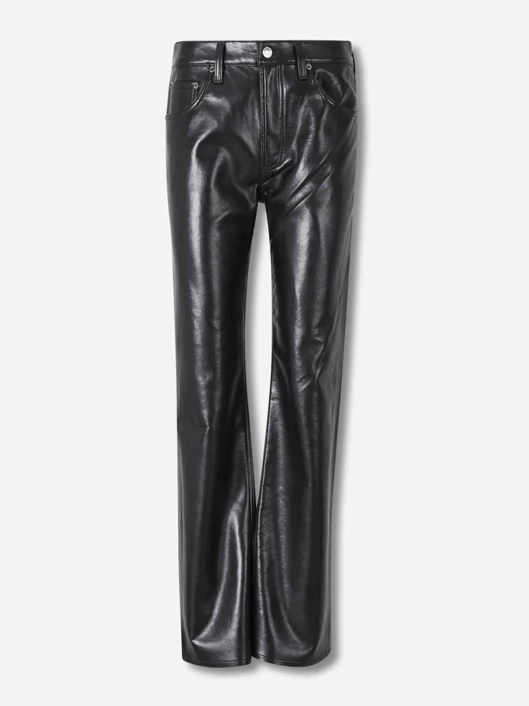 Pantalones Rectos Piel