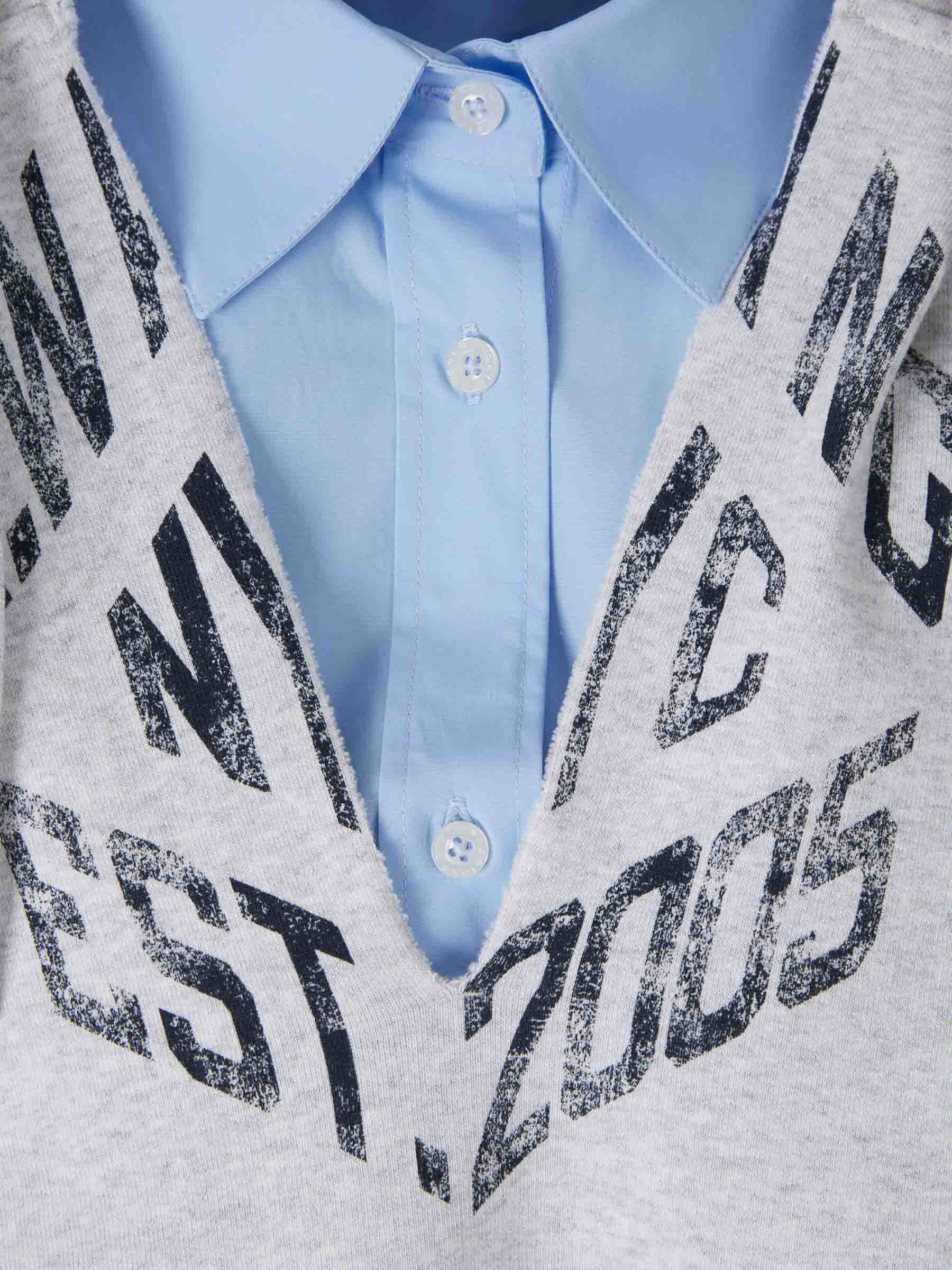 Sudadera Cropped Camisa - Image 3