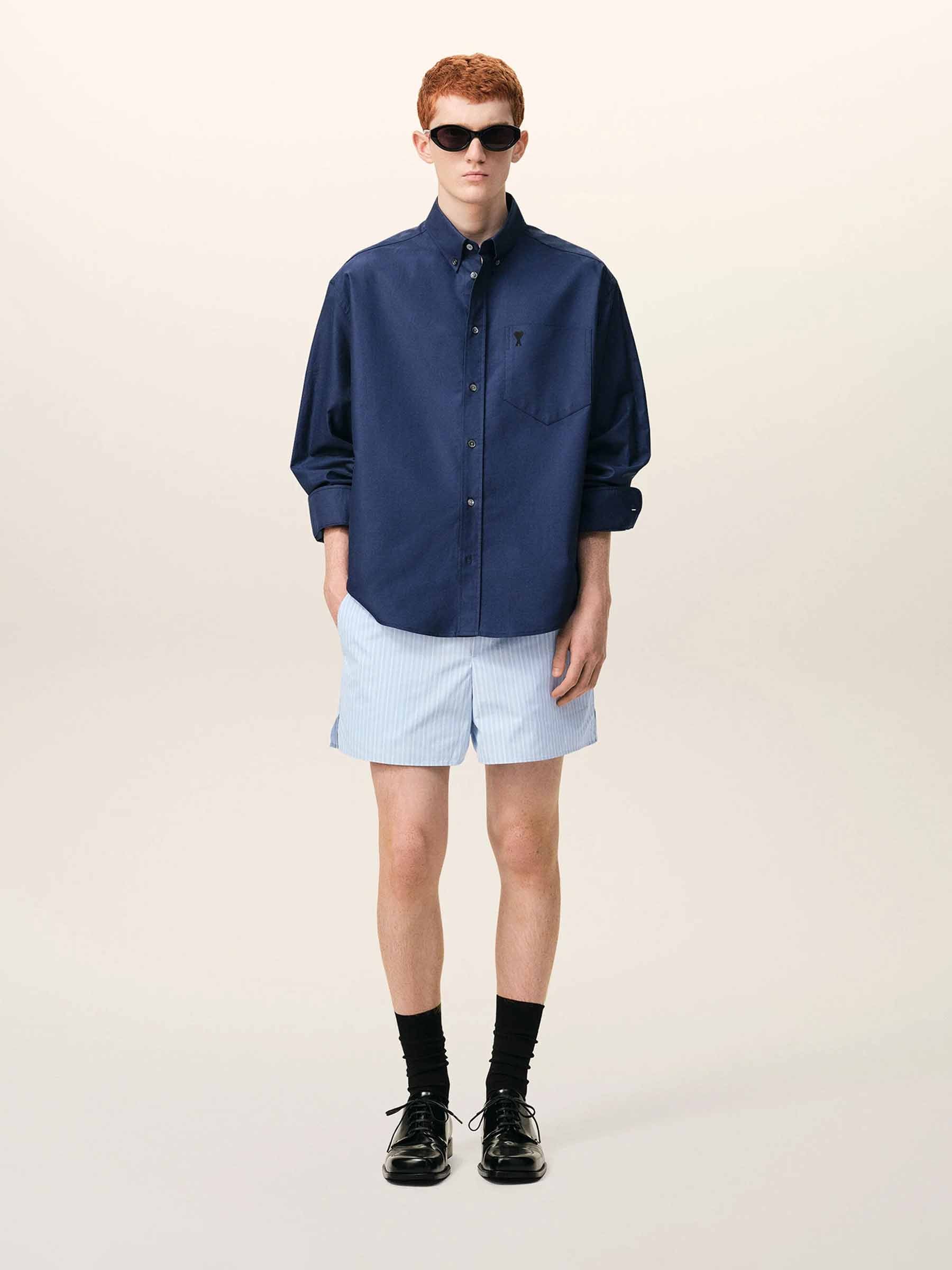 Pantalón Corto de Algodón Azul - Image 2