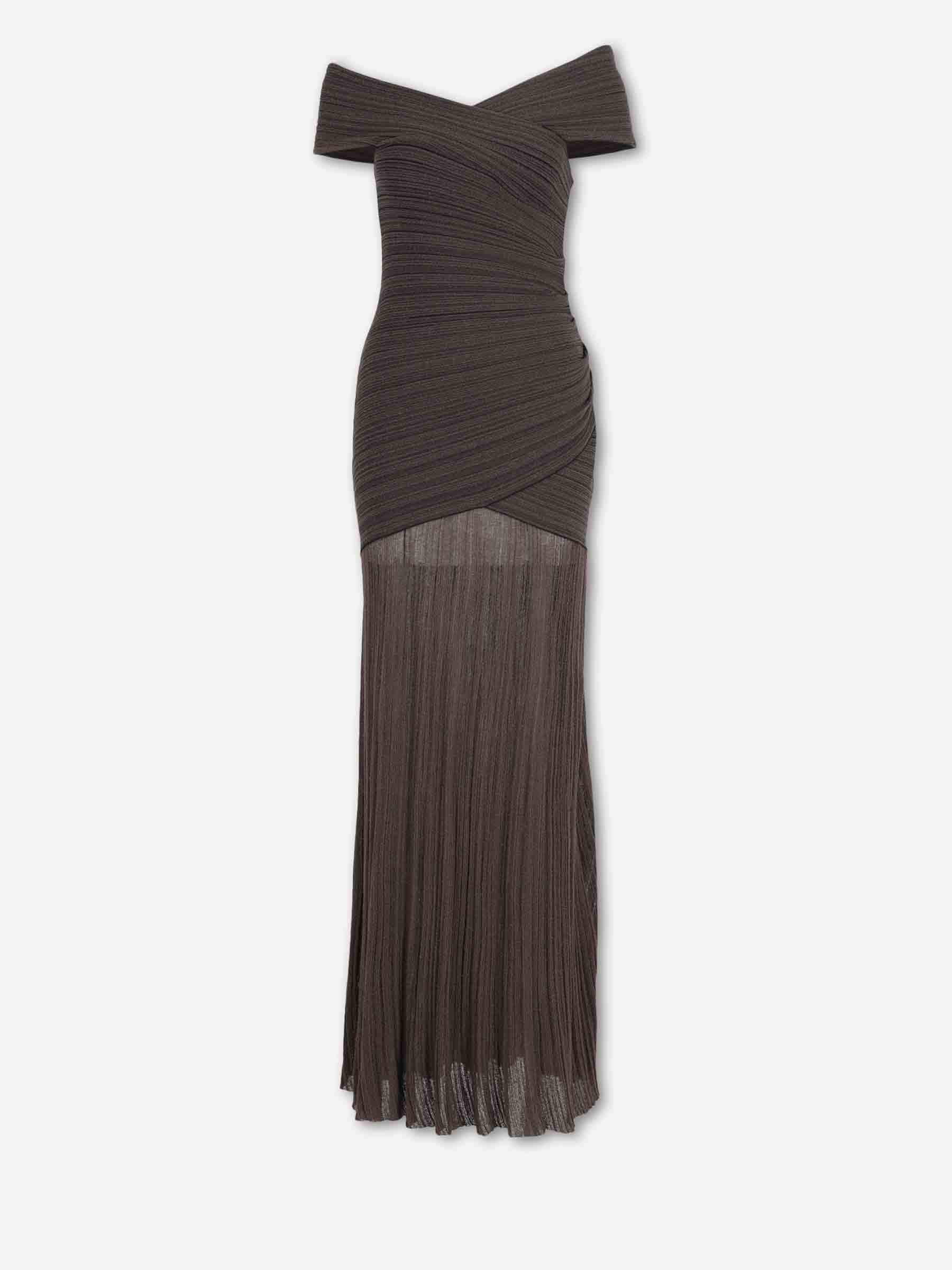Vestido Maxi Acanalado