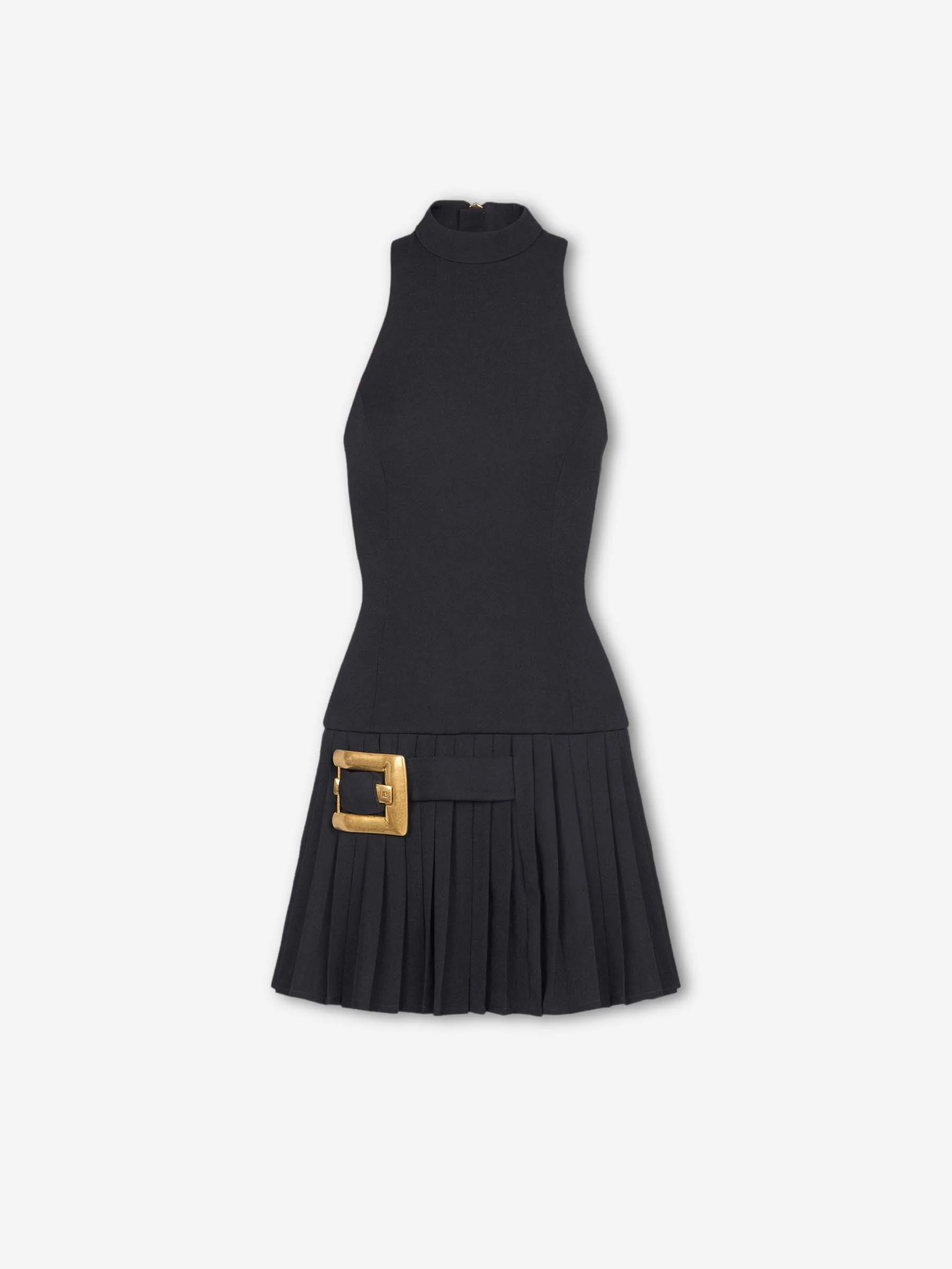 Vestido Mini Falda Plisada