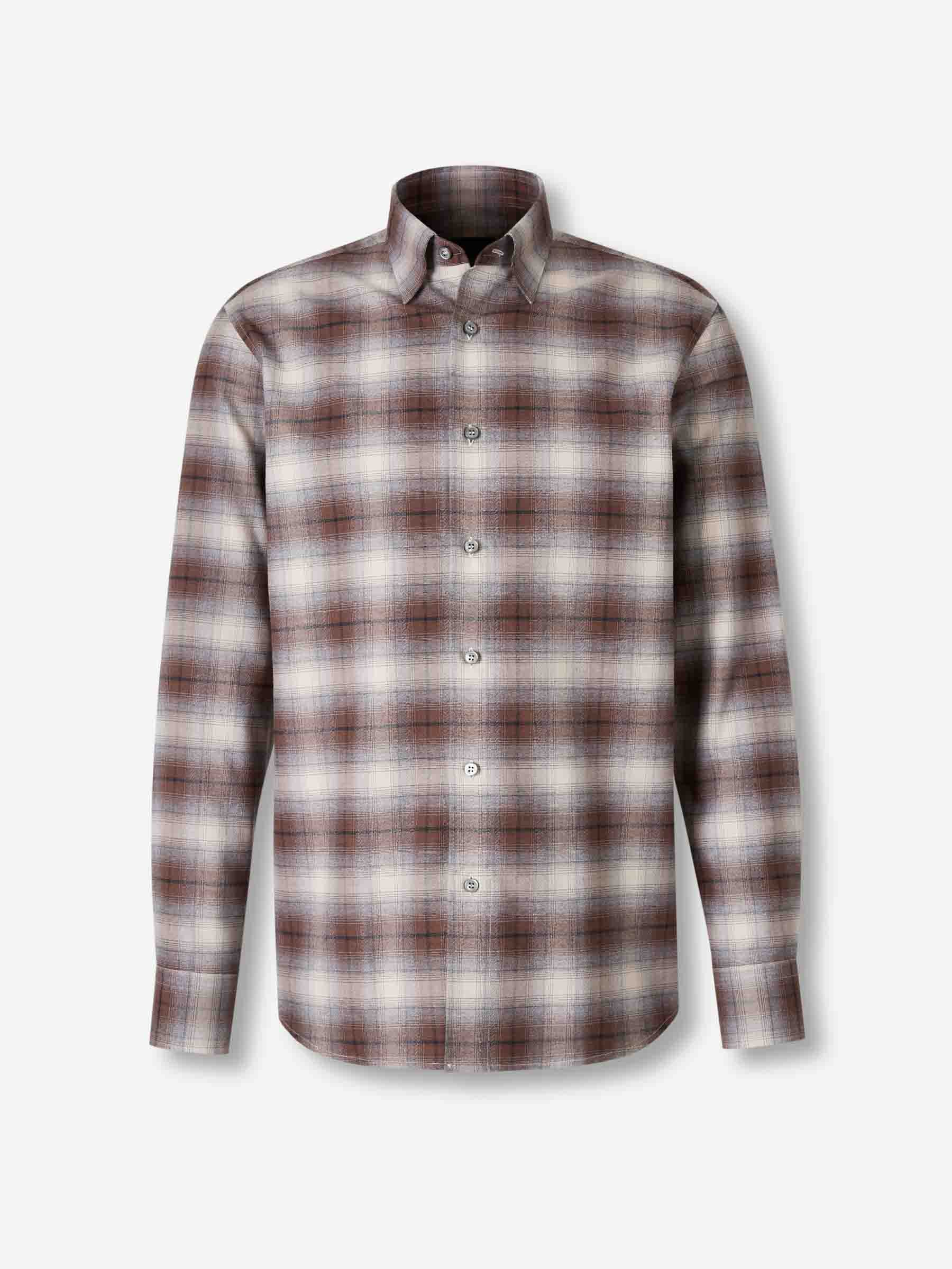 Camisa cuadros algodón