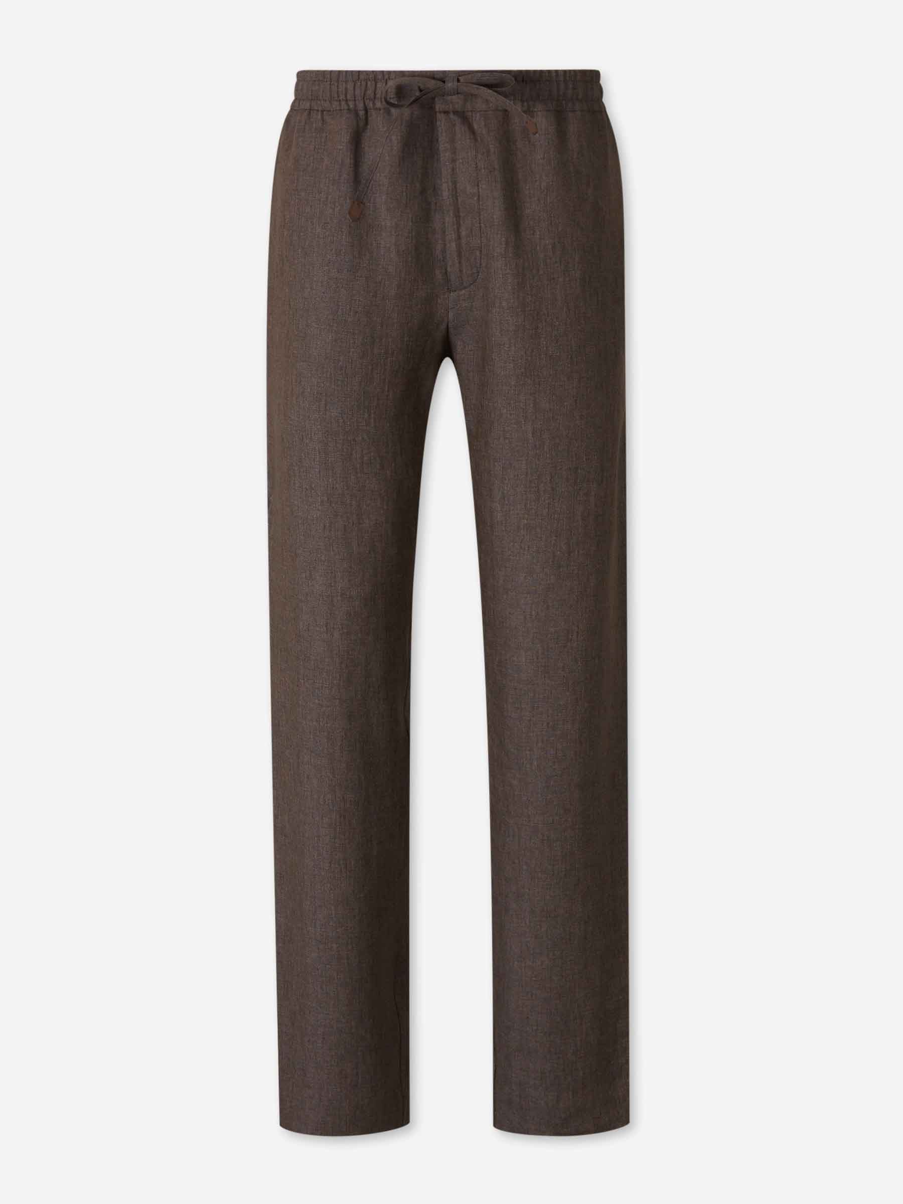 Pantalones Rectos Lino