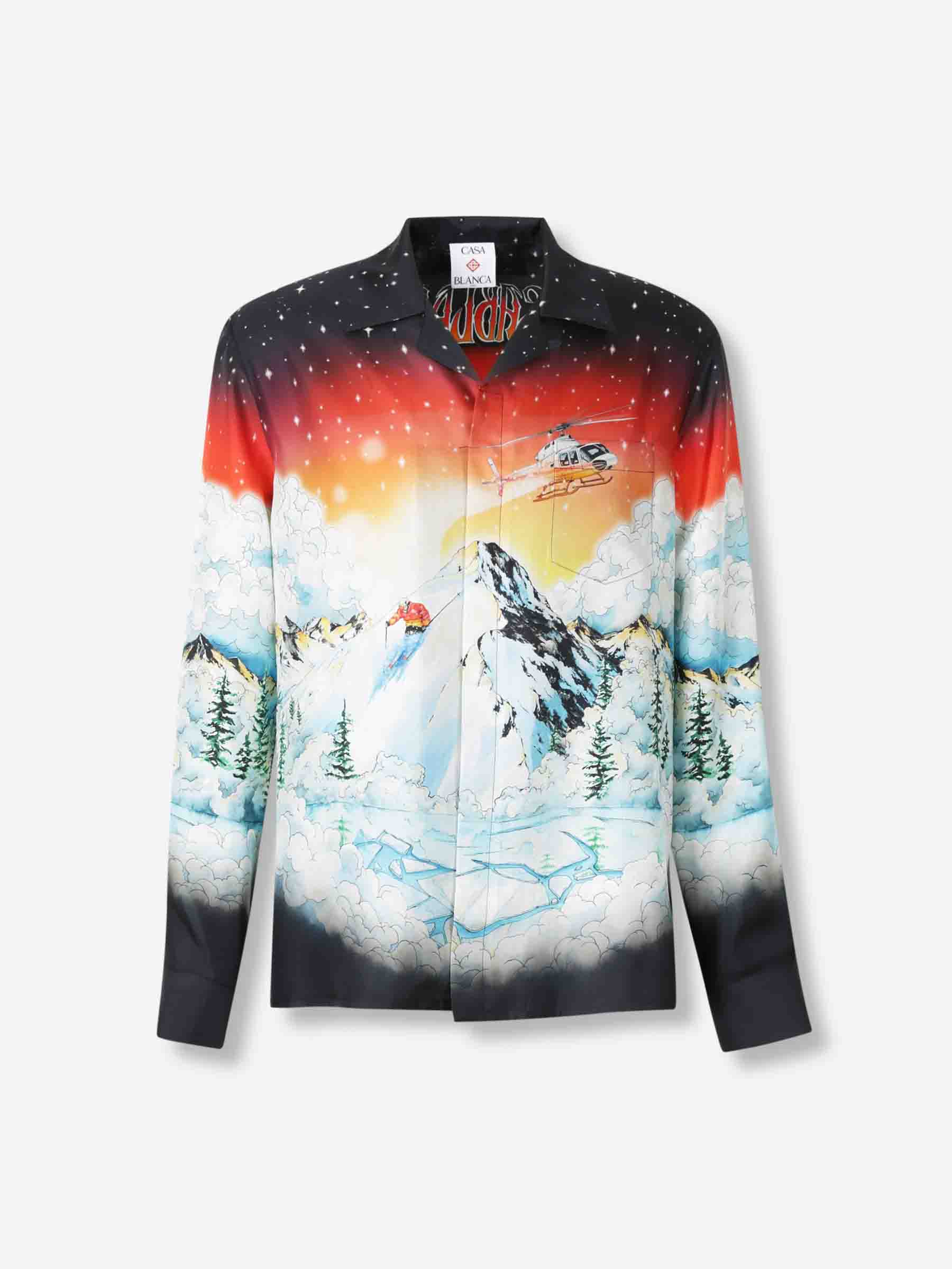 Camisa Estampada Seda
