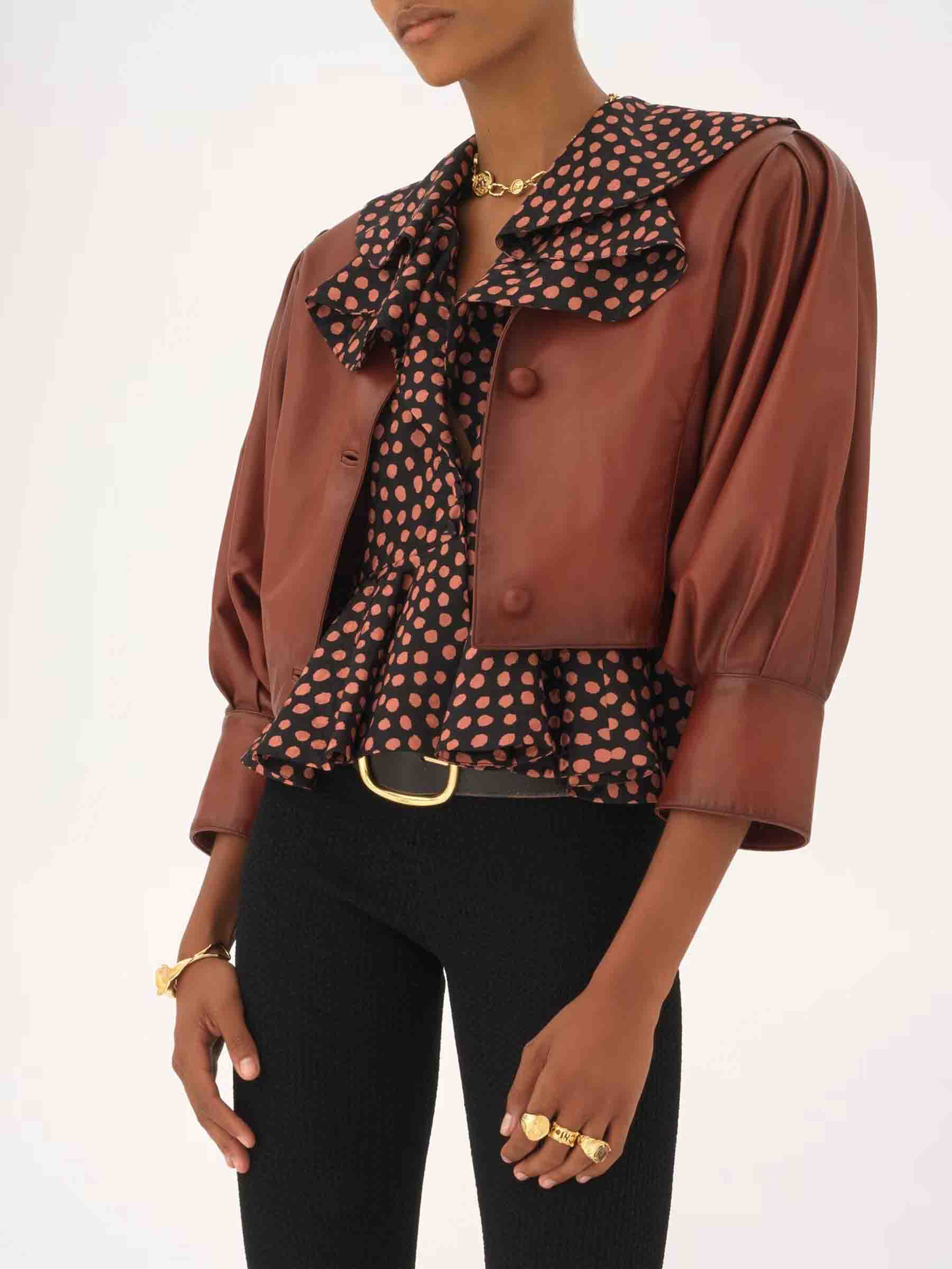 Chaqueta Piel Cropped - Image 4