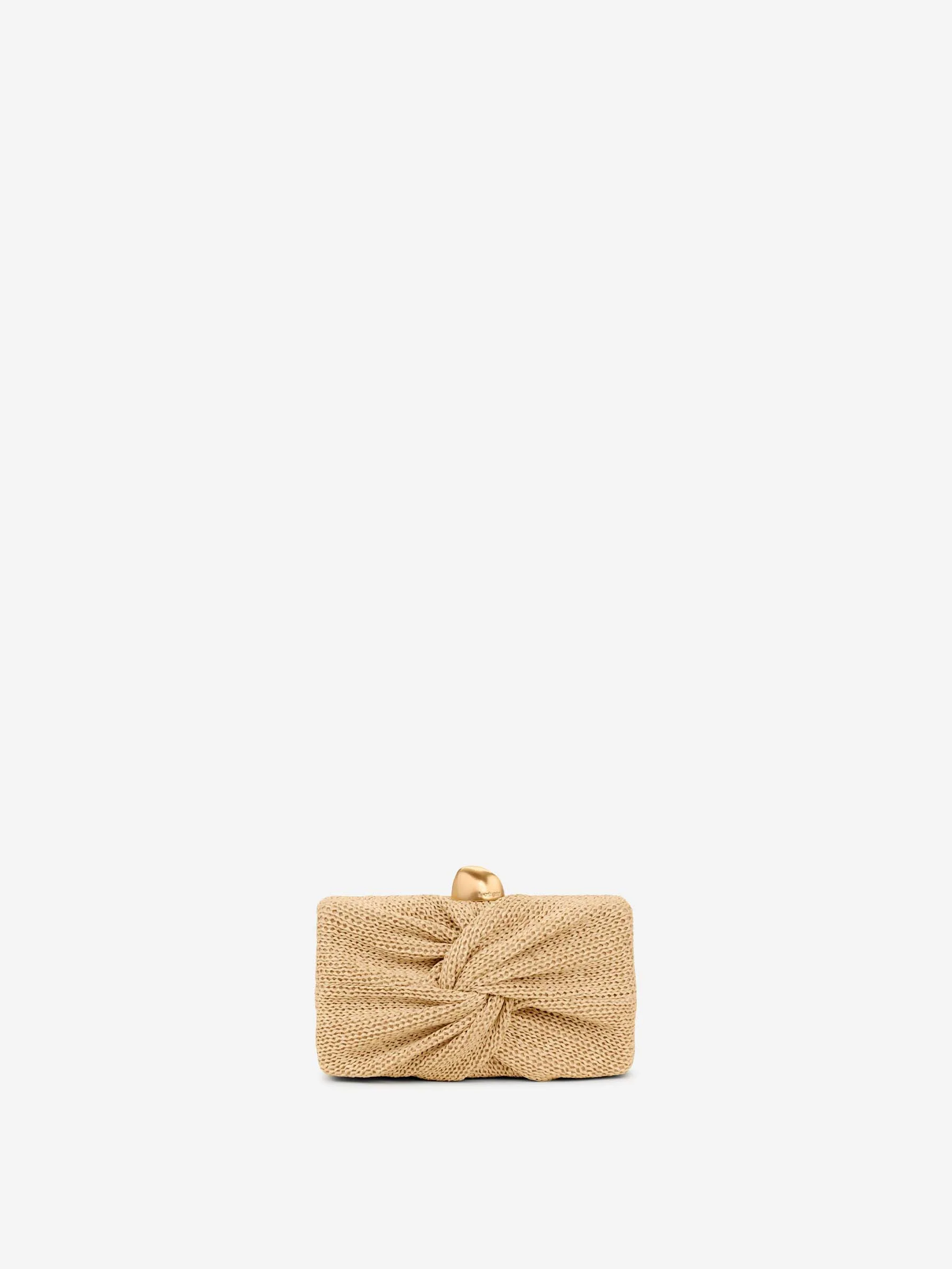 Bolso Clutch Rafia Lisse