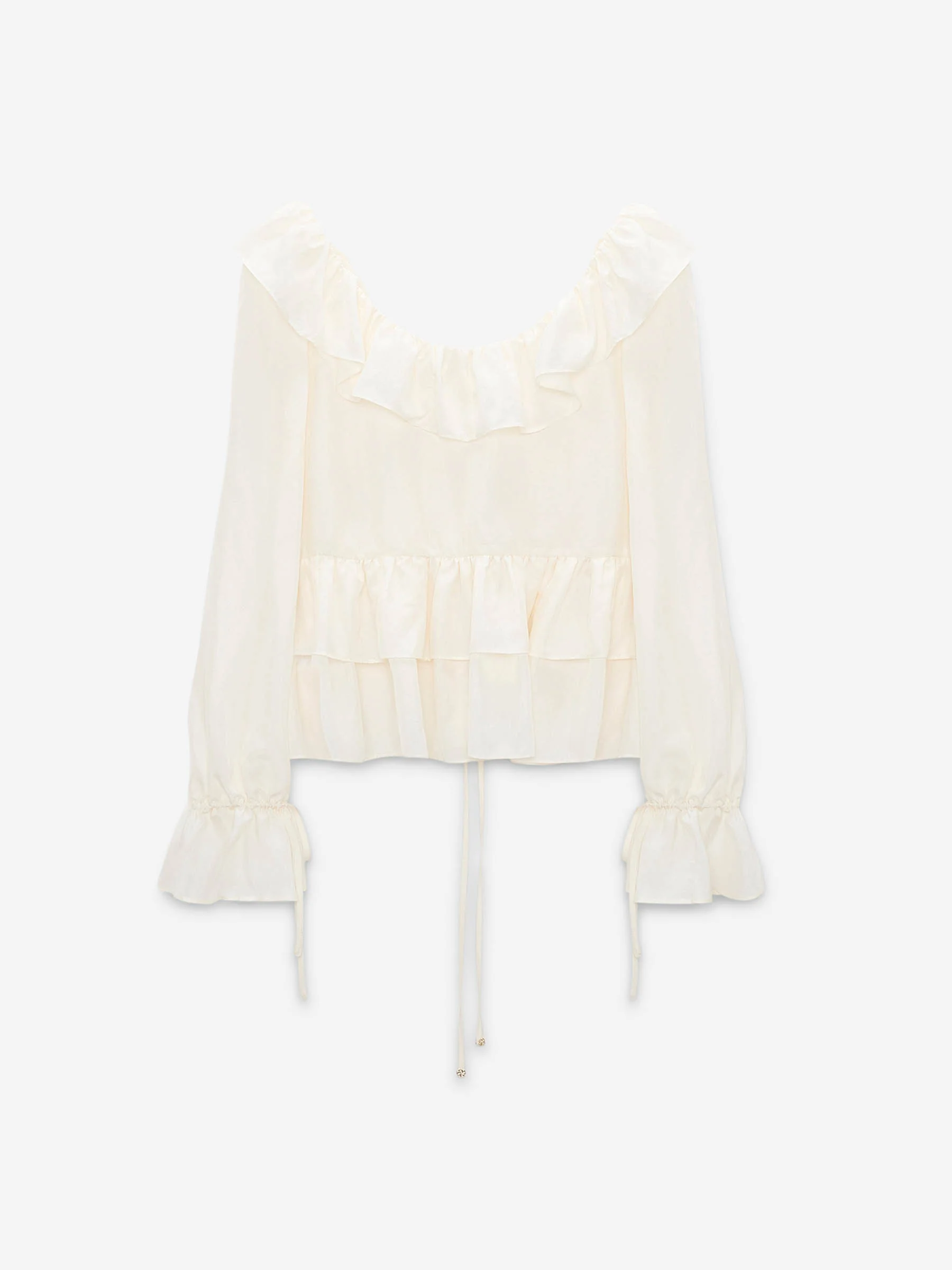 Blusa Volantes Seda - Image 3