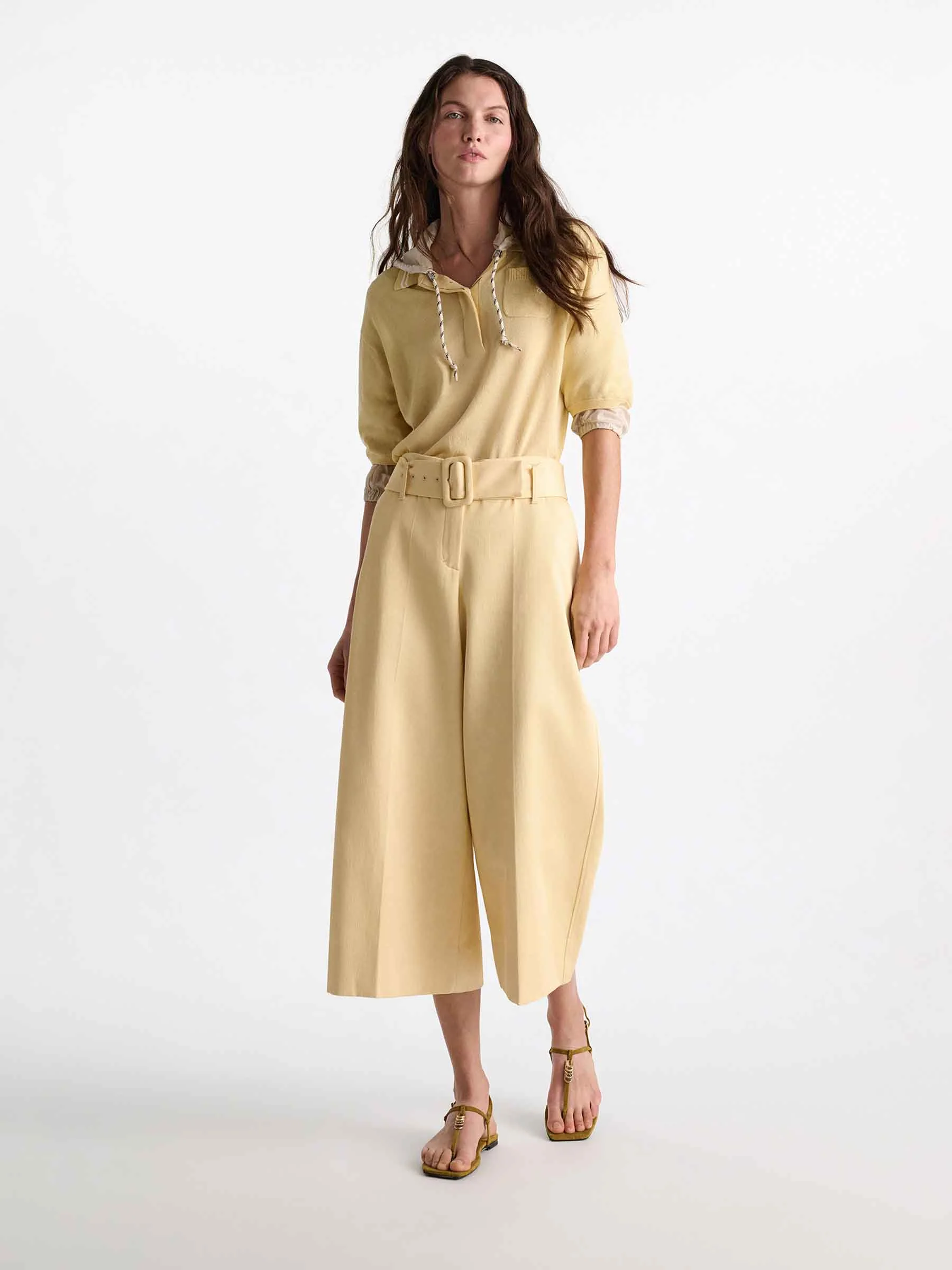 Pantalones Anchos Cropped - Image 2