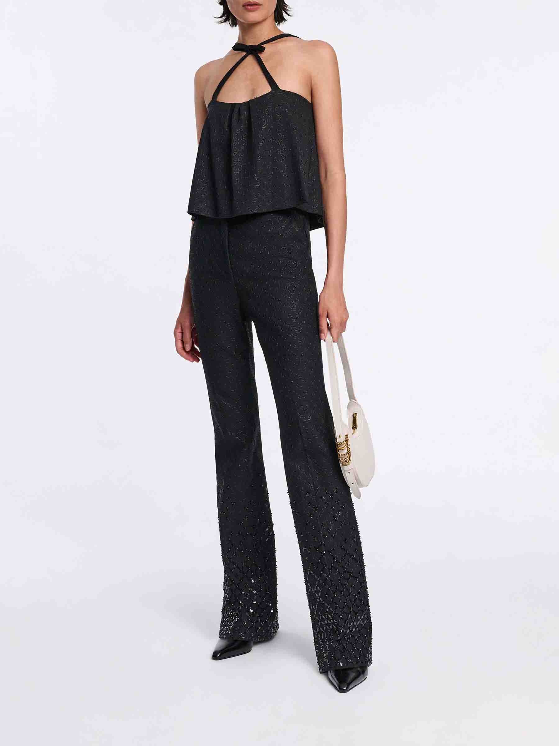 Pantalones Flared Sequin - Image 2