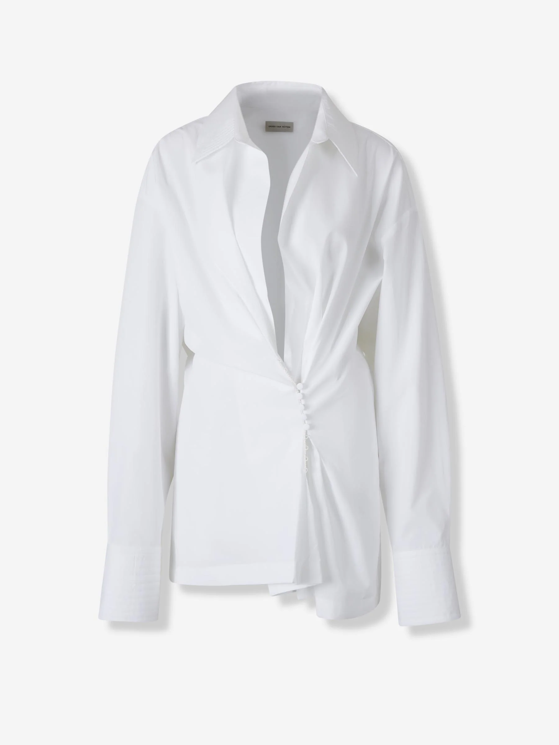 Camisa Seda Drapeada