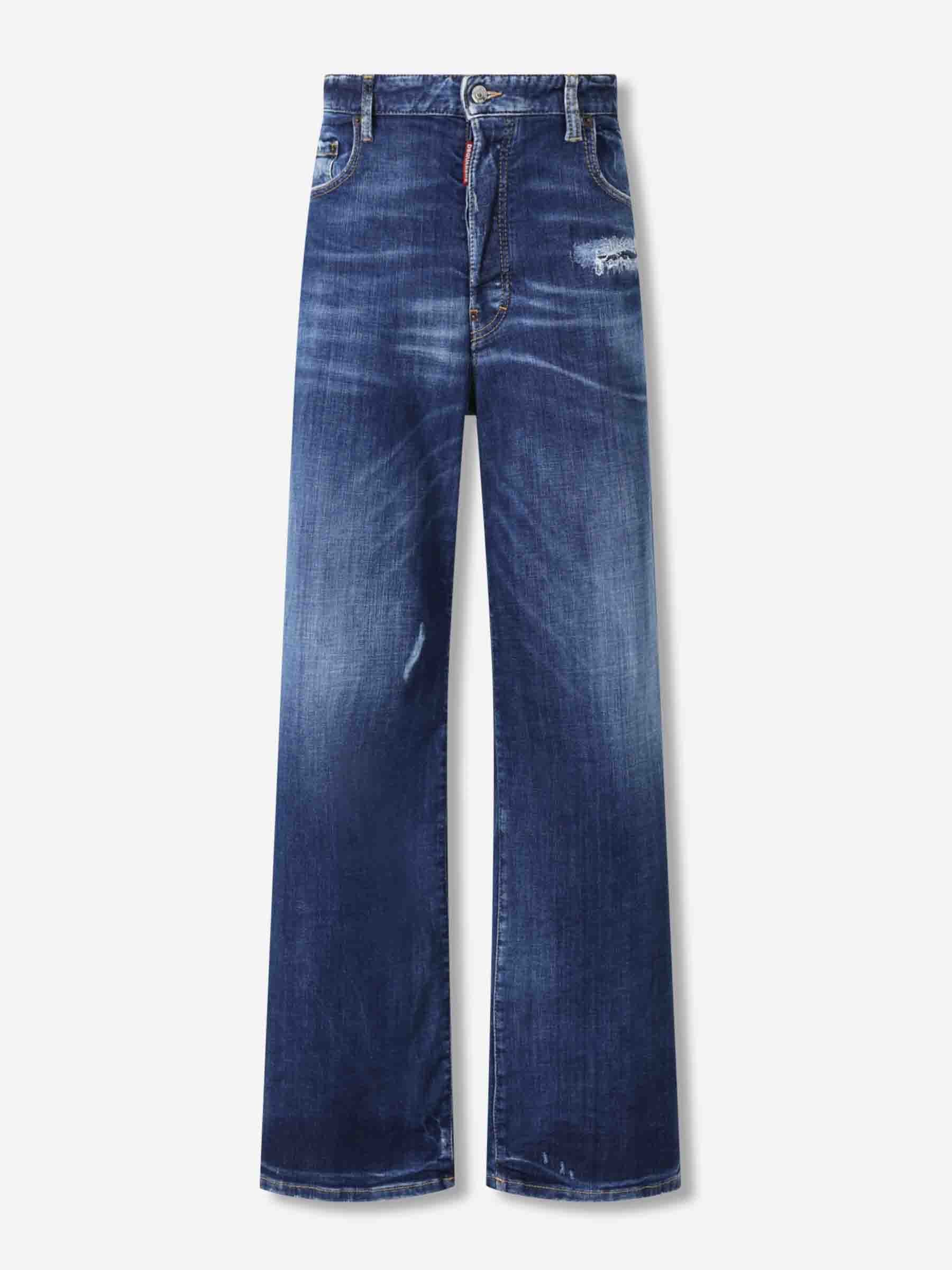 Jeans Rectos Desegastados