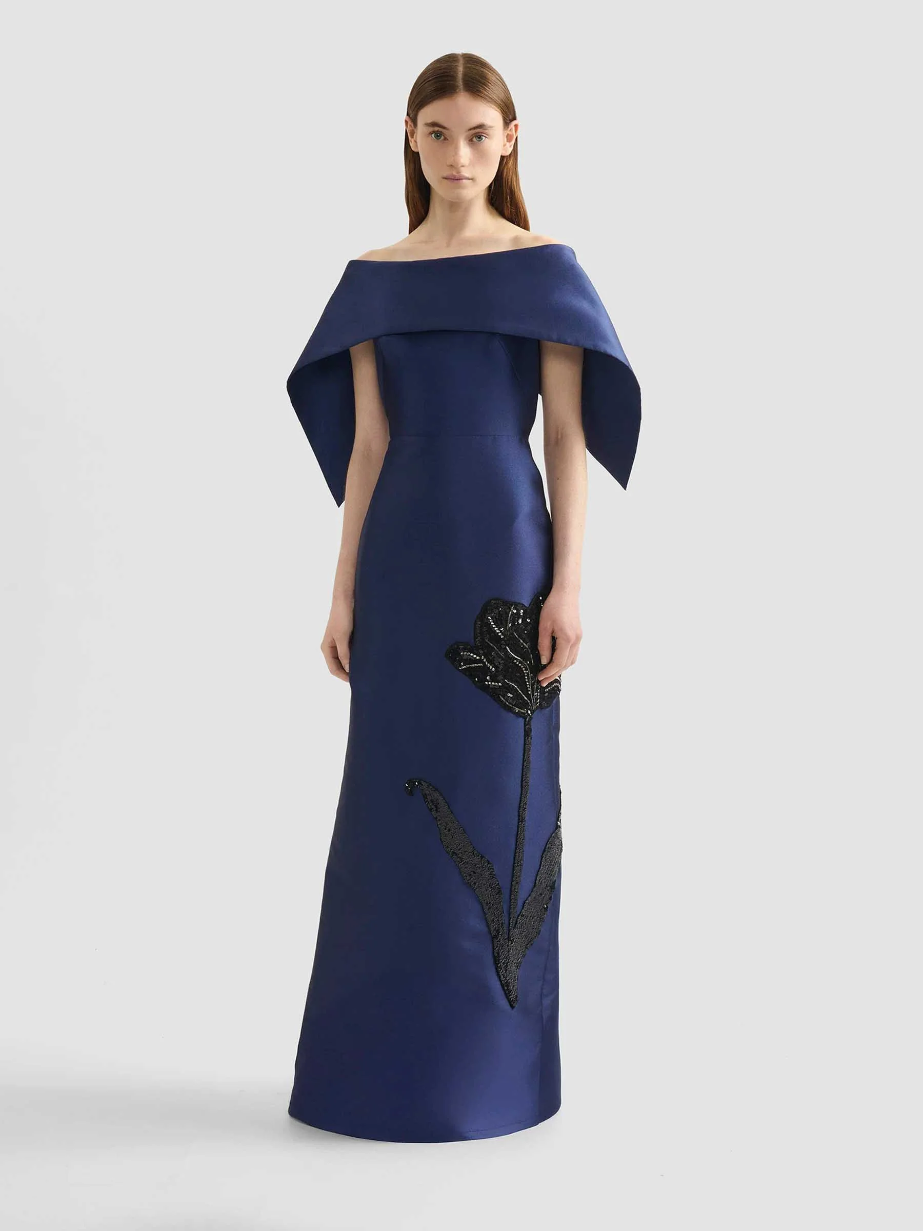 Vestido Mikado Bardot - Image 2