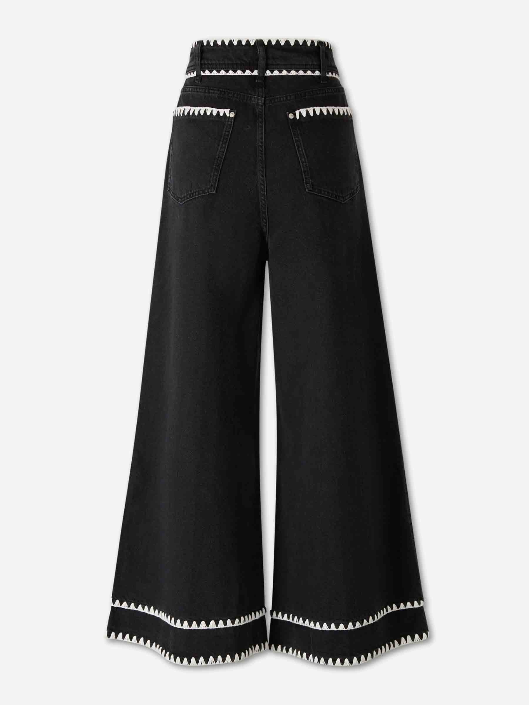 Jeans Anchos Crochet - Image 3