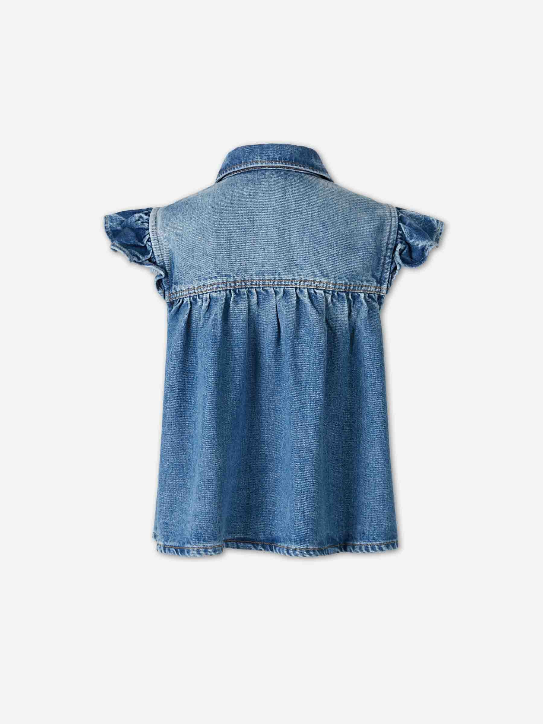 Blusa Denim Ruffle - Image 2