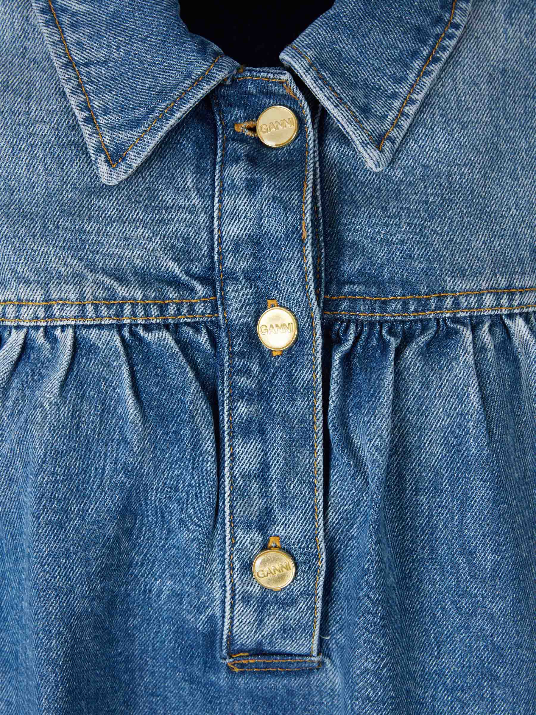 Blusa Denim Ruffle - Image 3