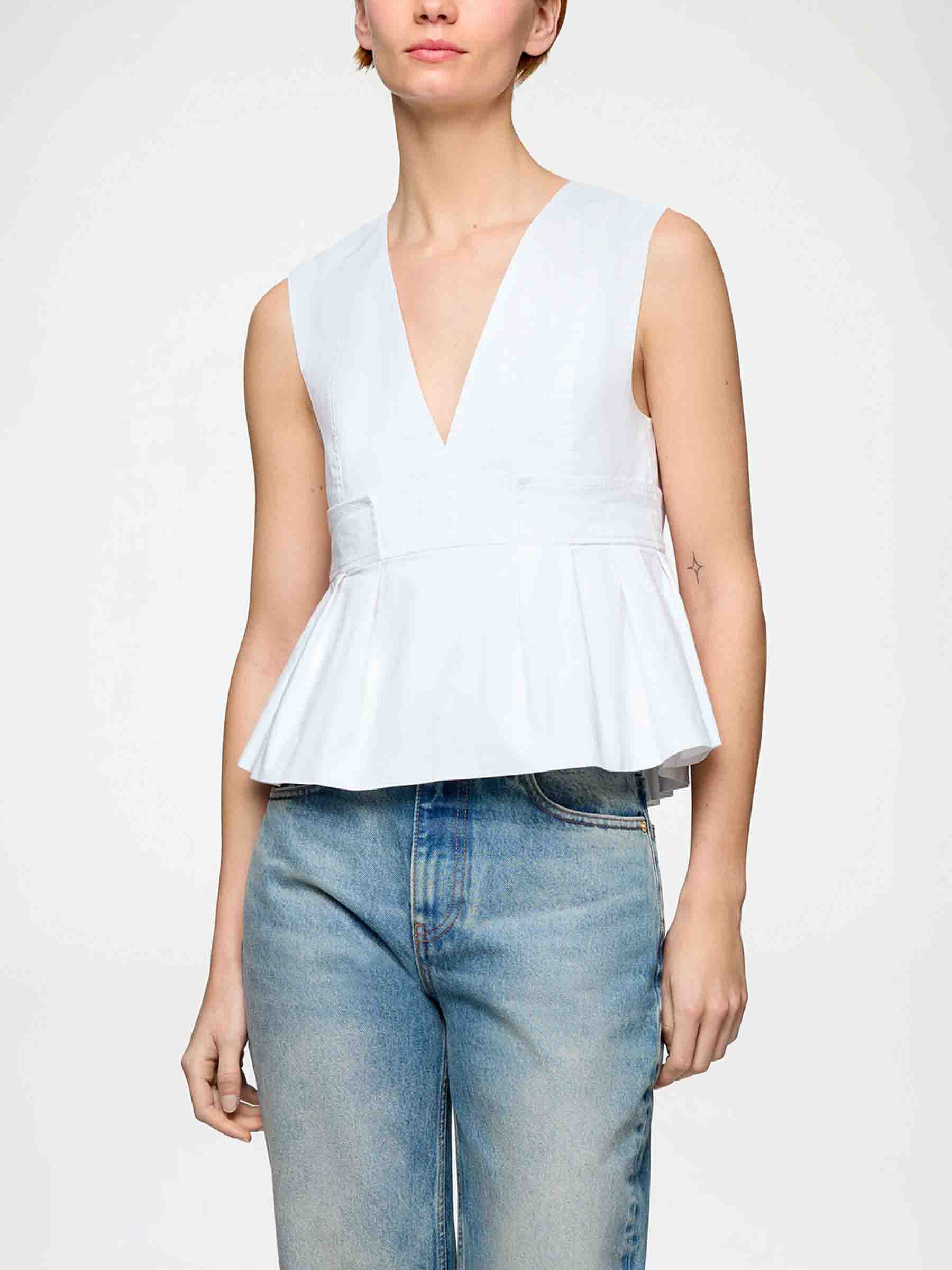 Blusa Péplum algodón - Image 3
