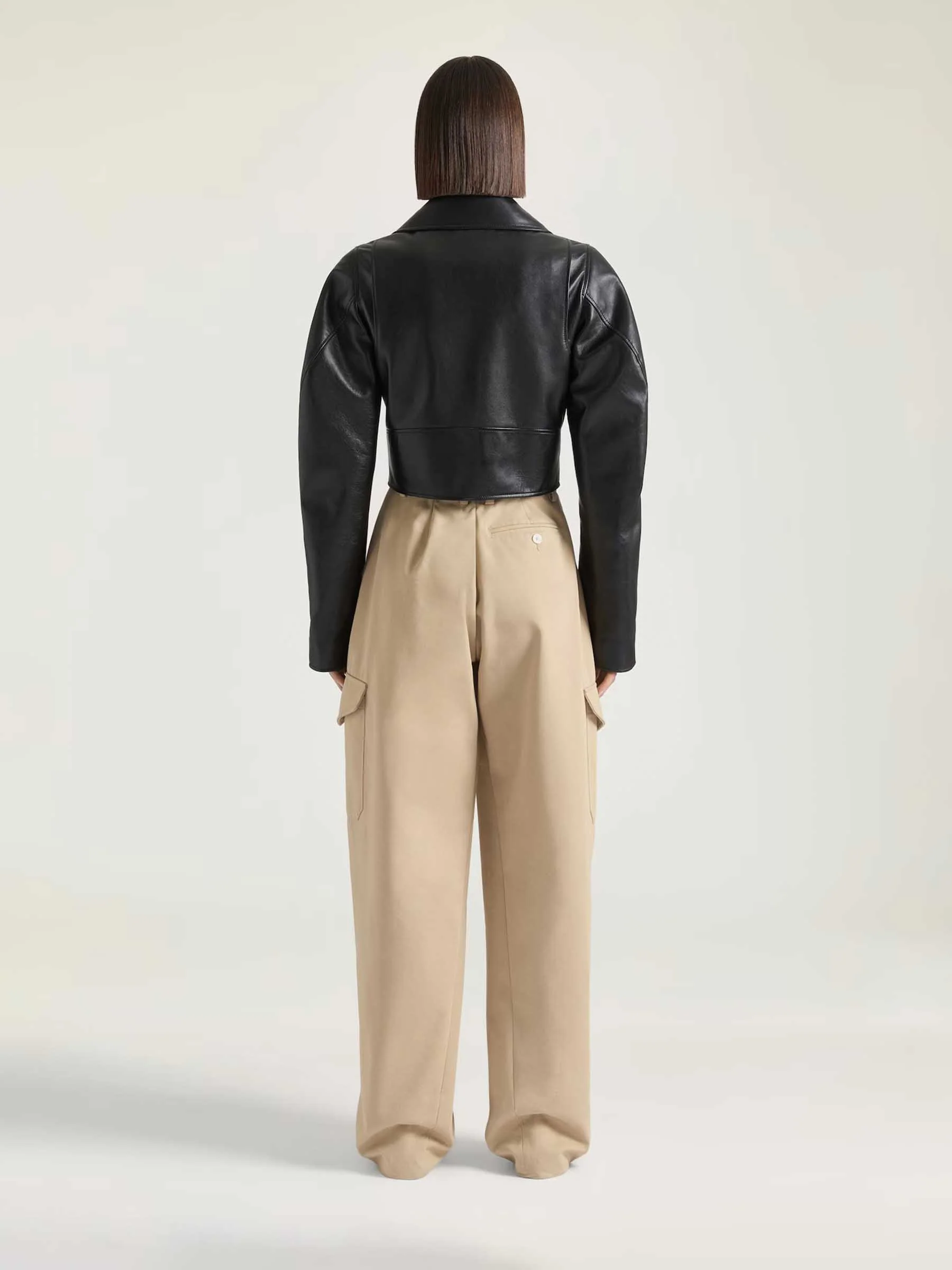 Chaqueta Biker Cropped - Image 3