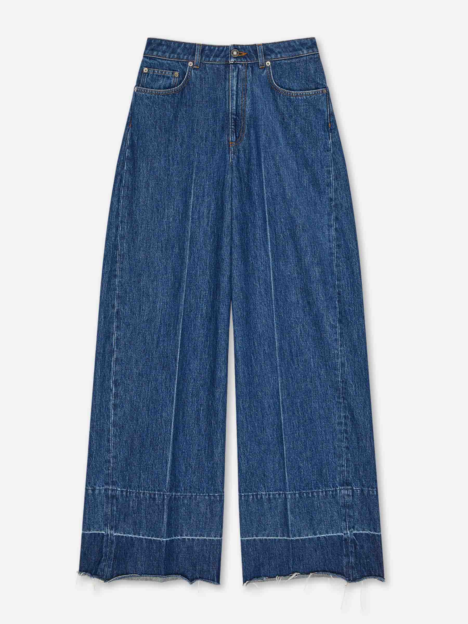 Jeans Anchos Algodón