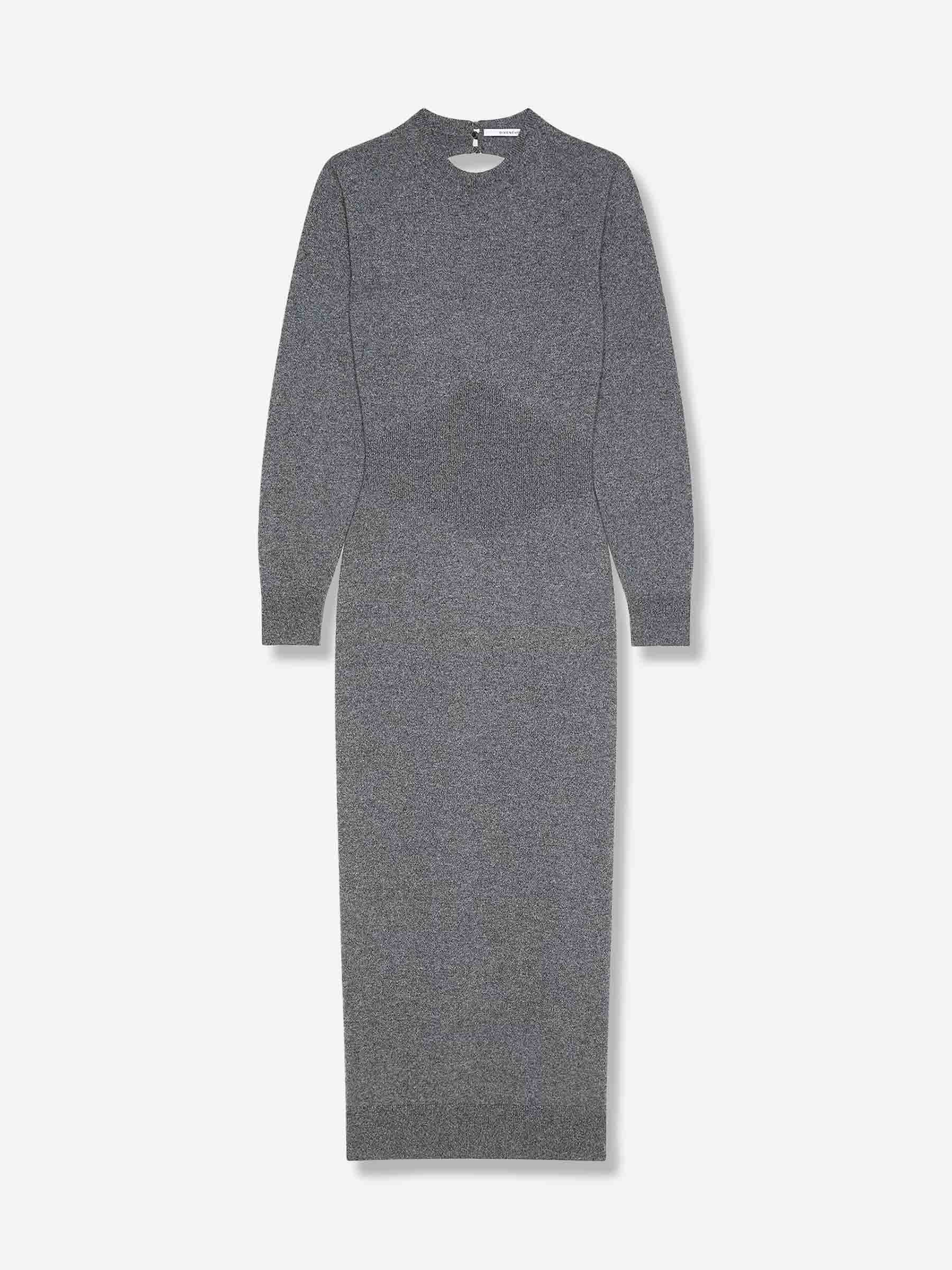 Vestido Mid Cashmere Cut Out