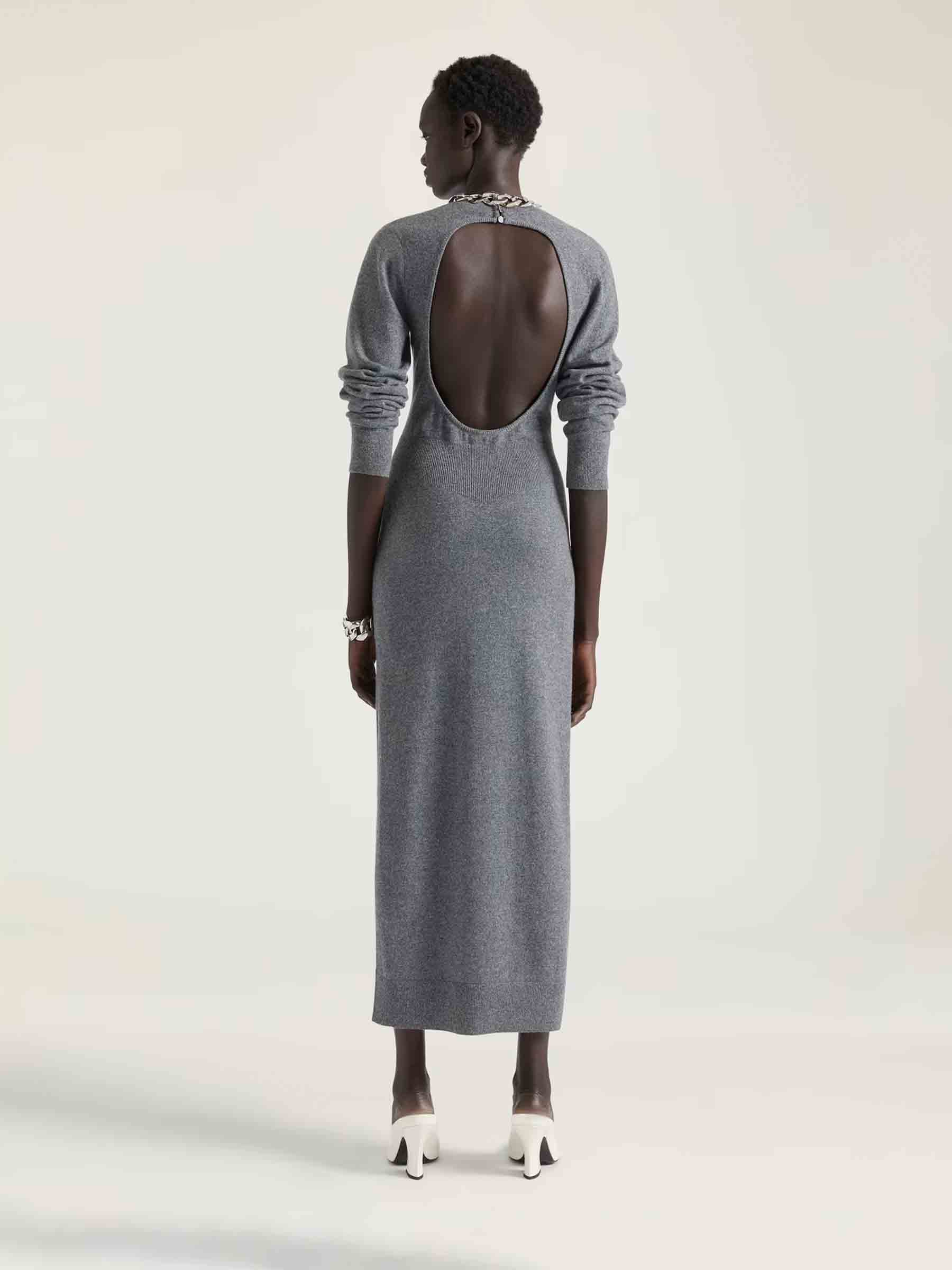 Vestido Mid Cashmere Cut Out - Image 3