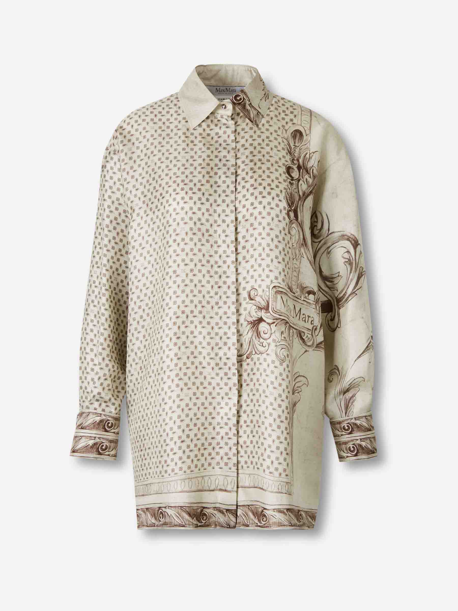 Camisa Estampada Seda