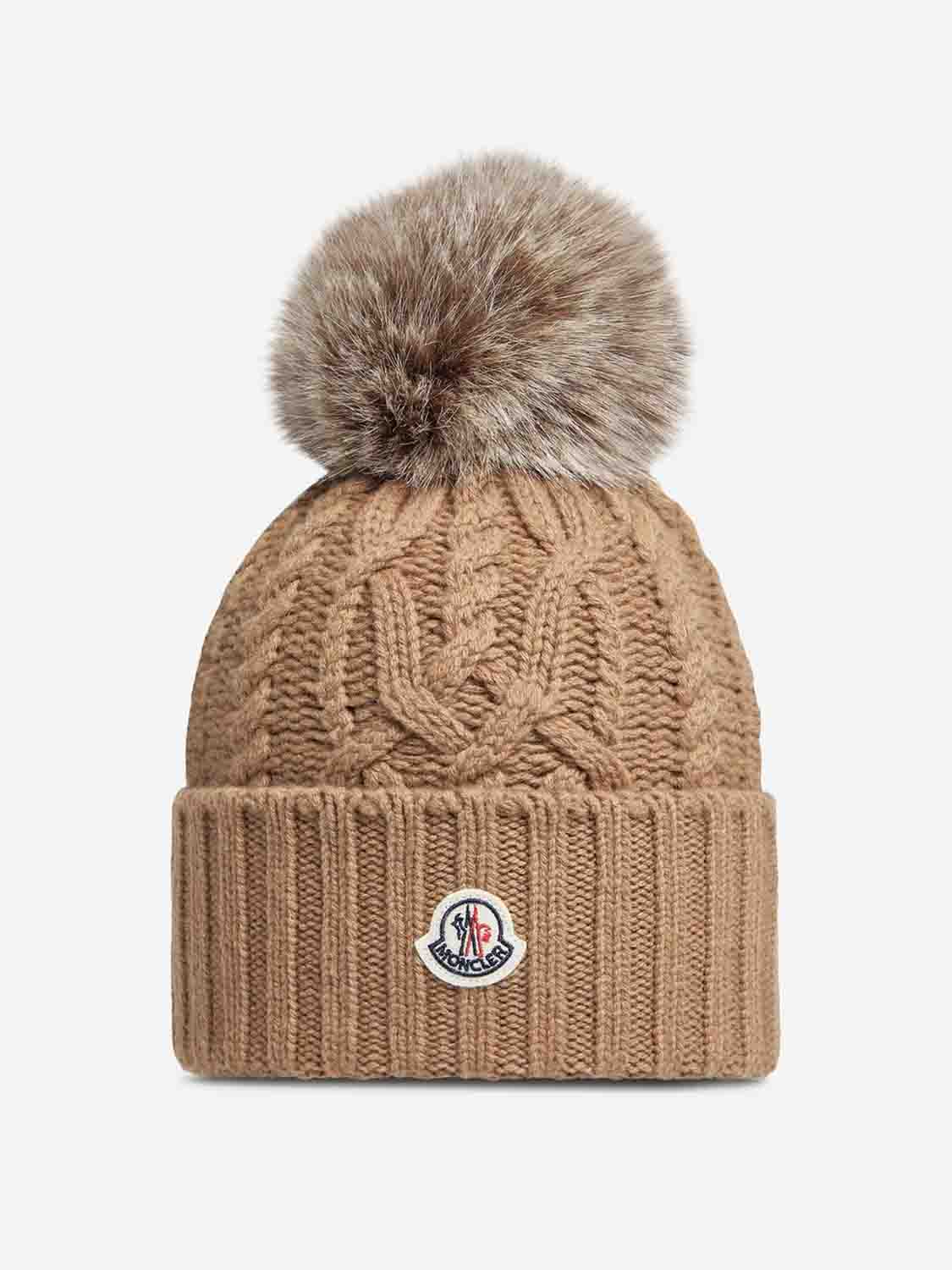 Gorro de cachemira con pompón