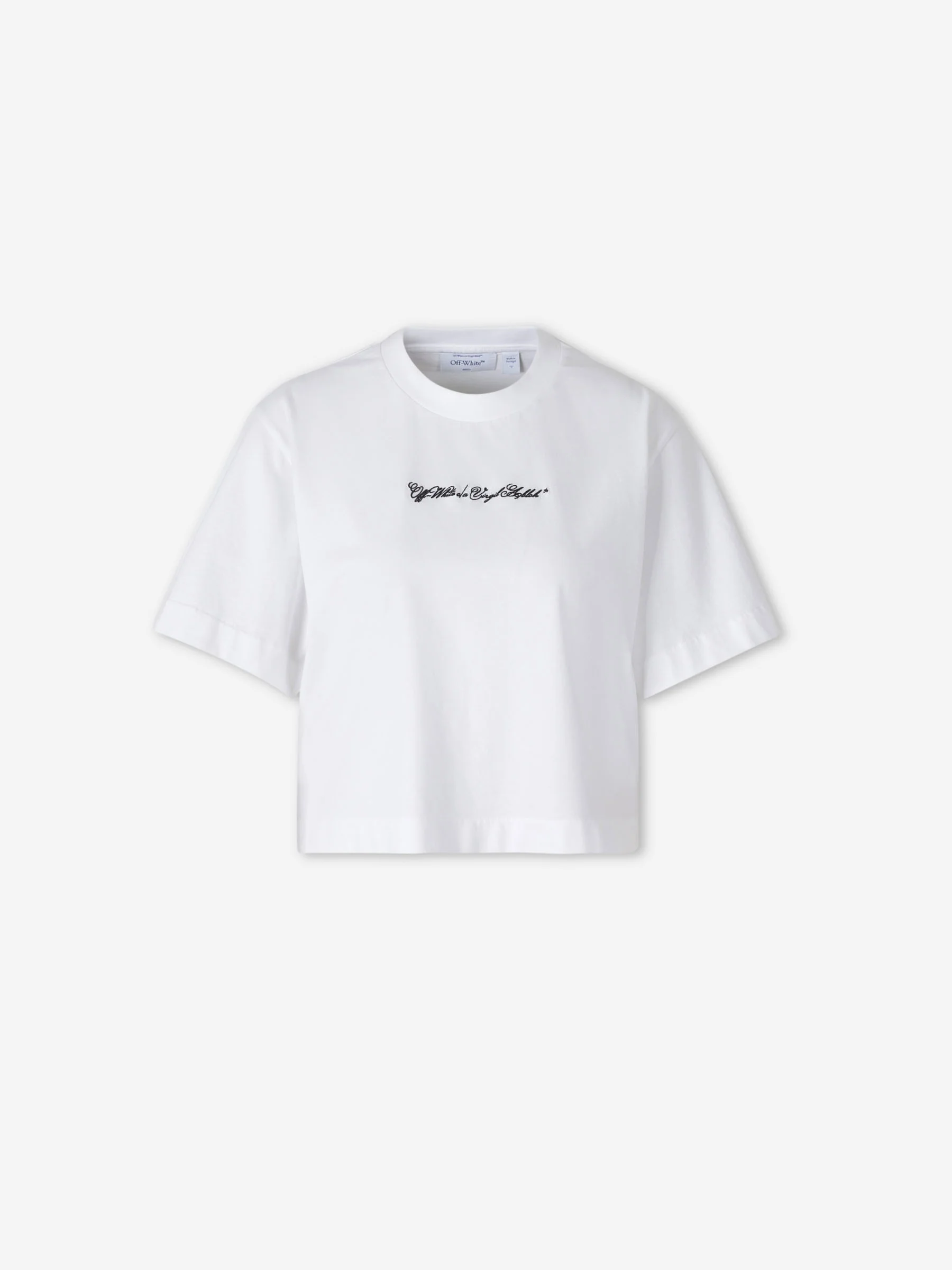 Camiseta Cropped Cuello Redondo