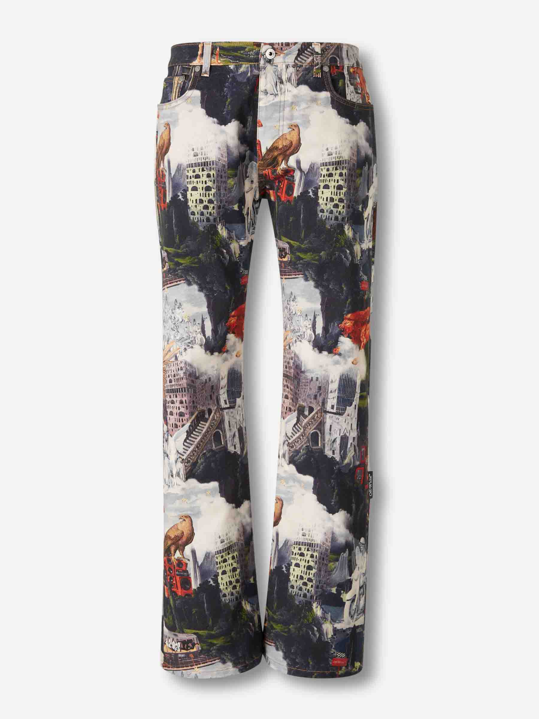 Jeans Flared Estampado