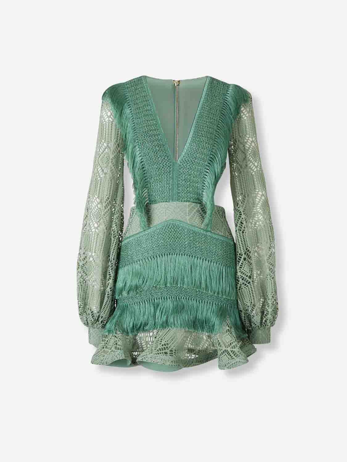 Vestido Flecos Mini