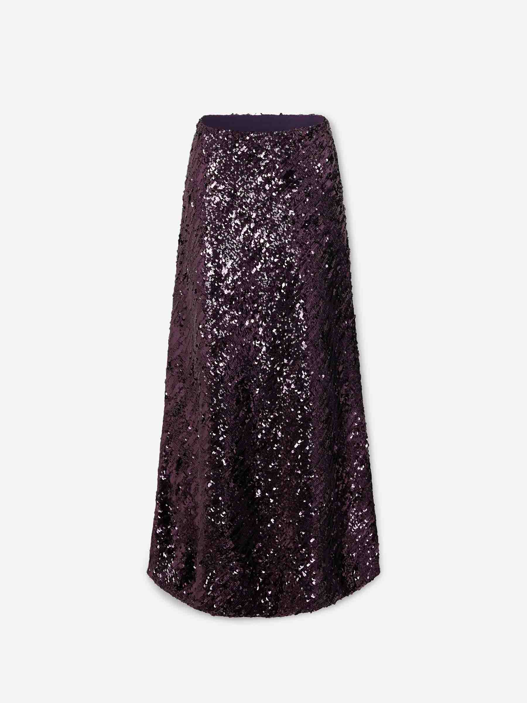 Falda Midi Sequin
