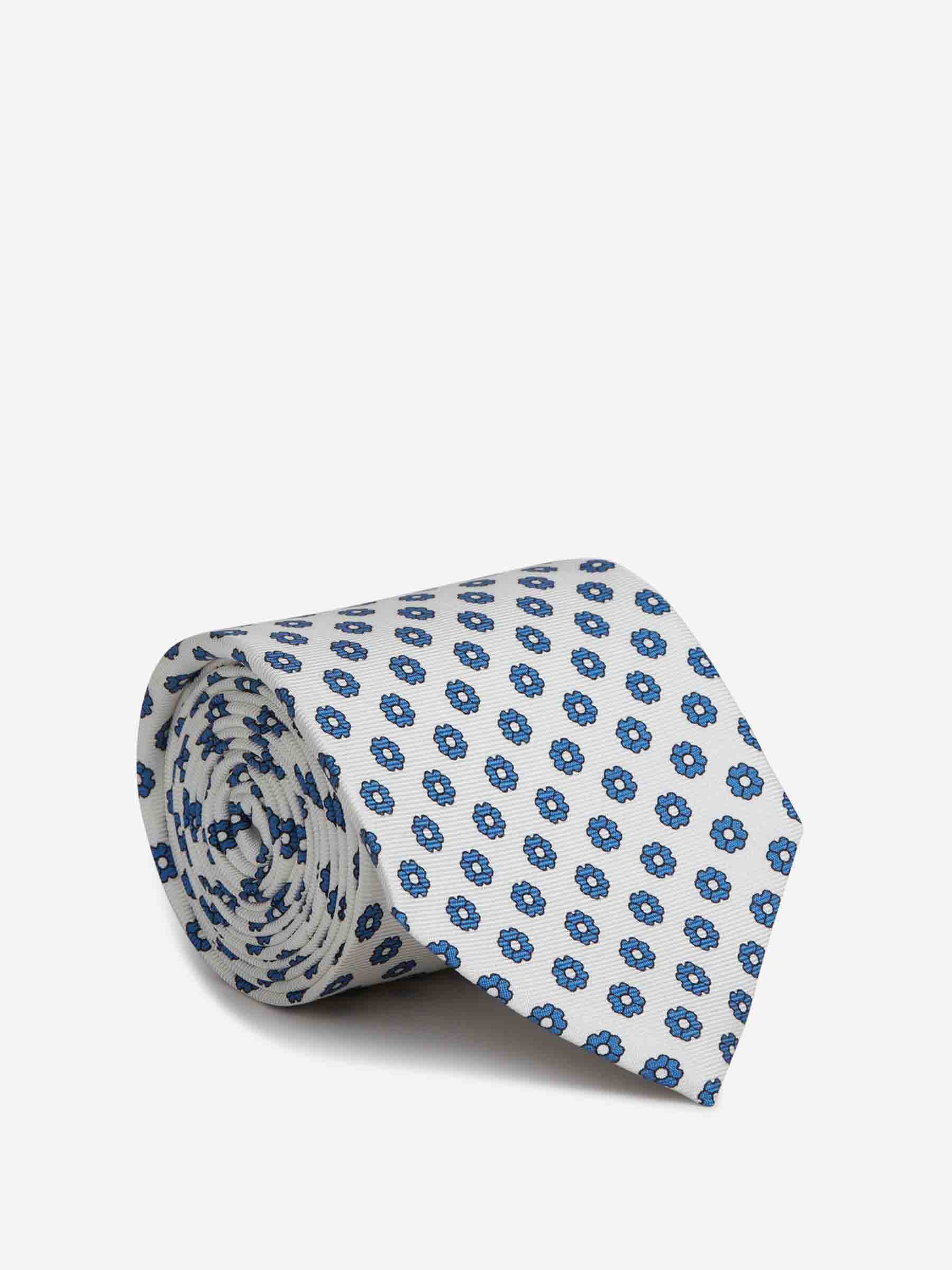 Corbata de Seda Estampado Floral