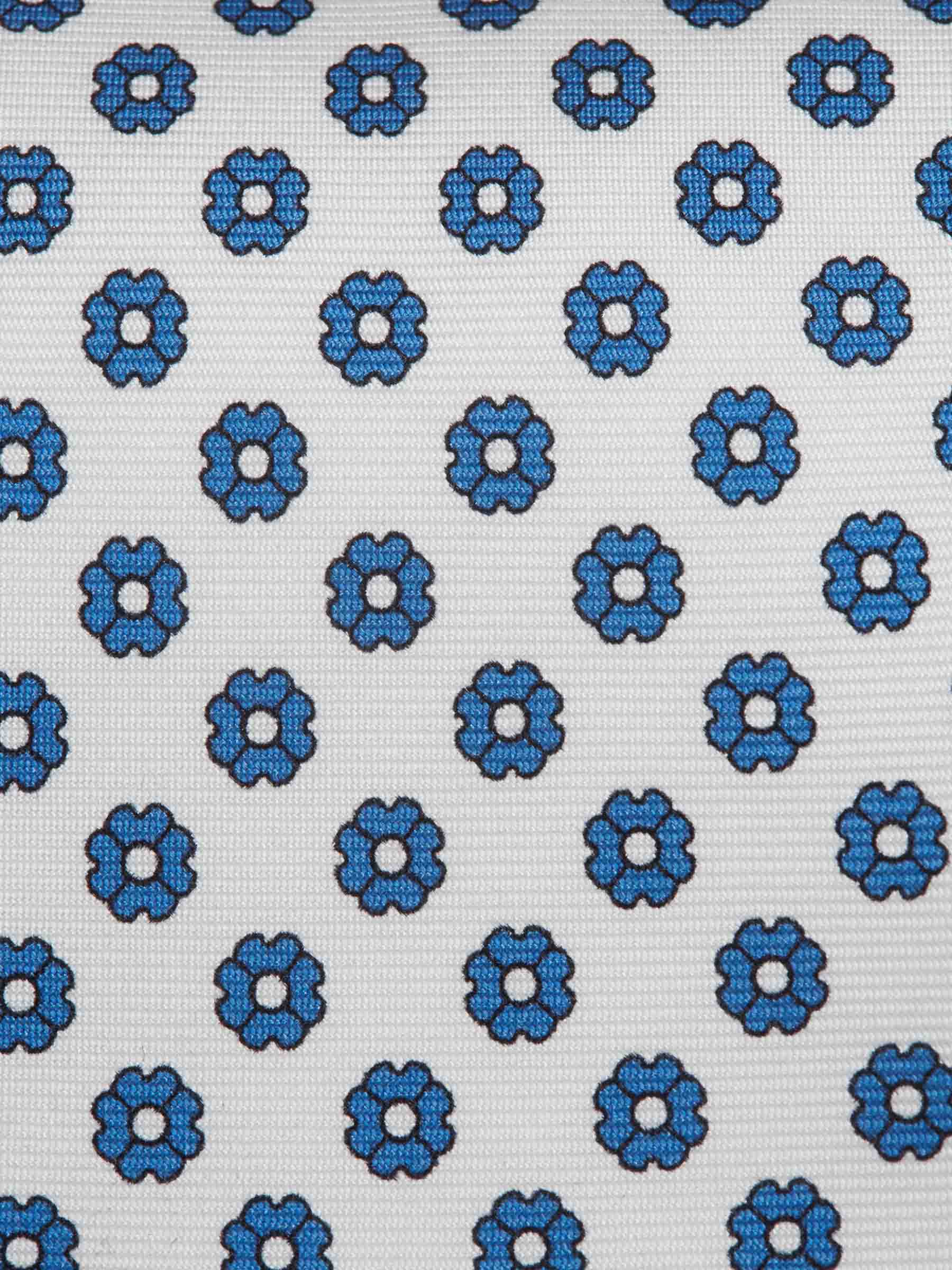 Corbata de Seda Estampado Floral - Image 3