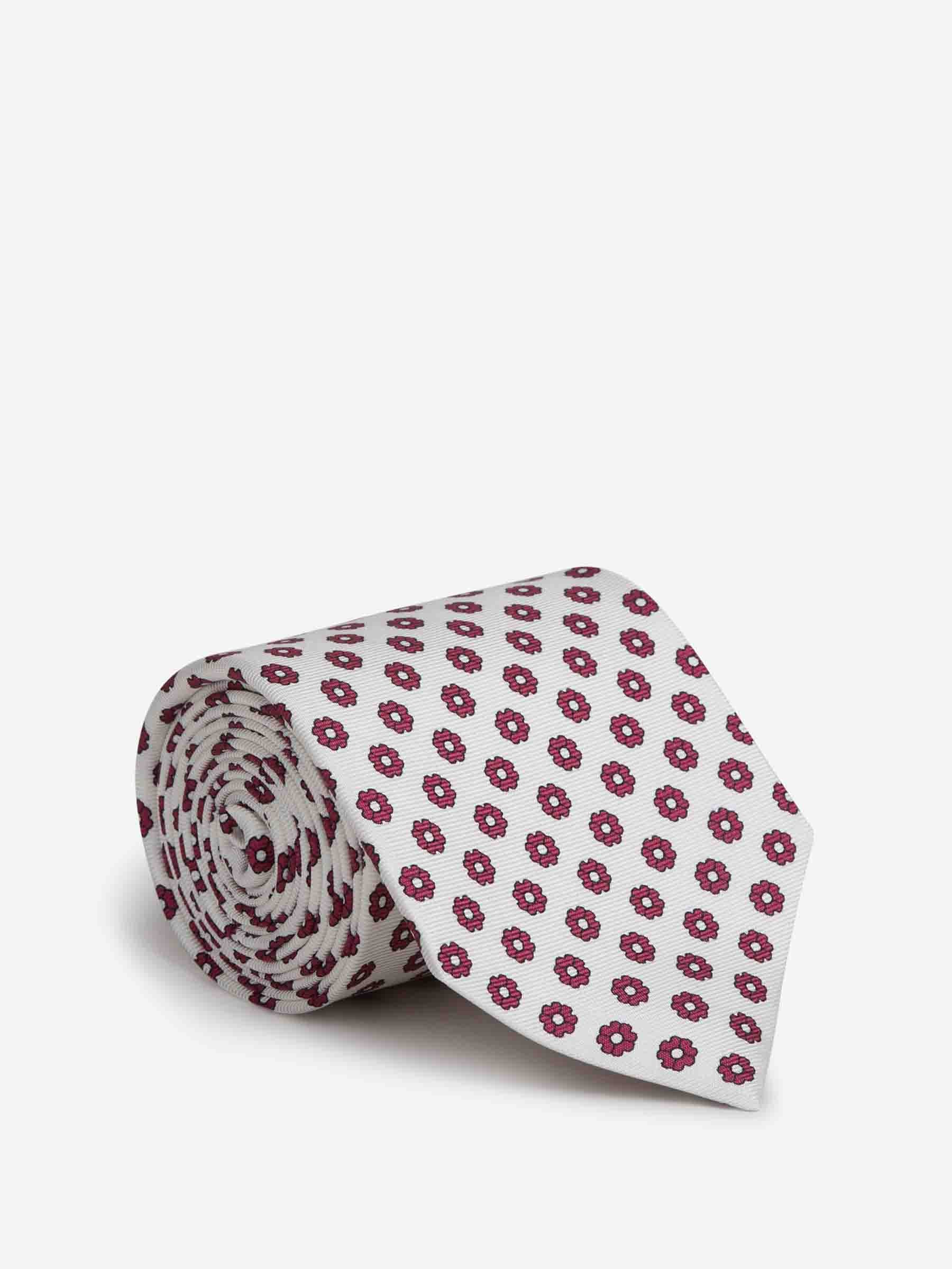 Corbata de Seda Estampado Floral