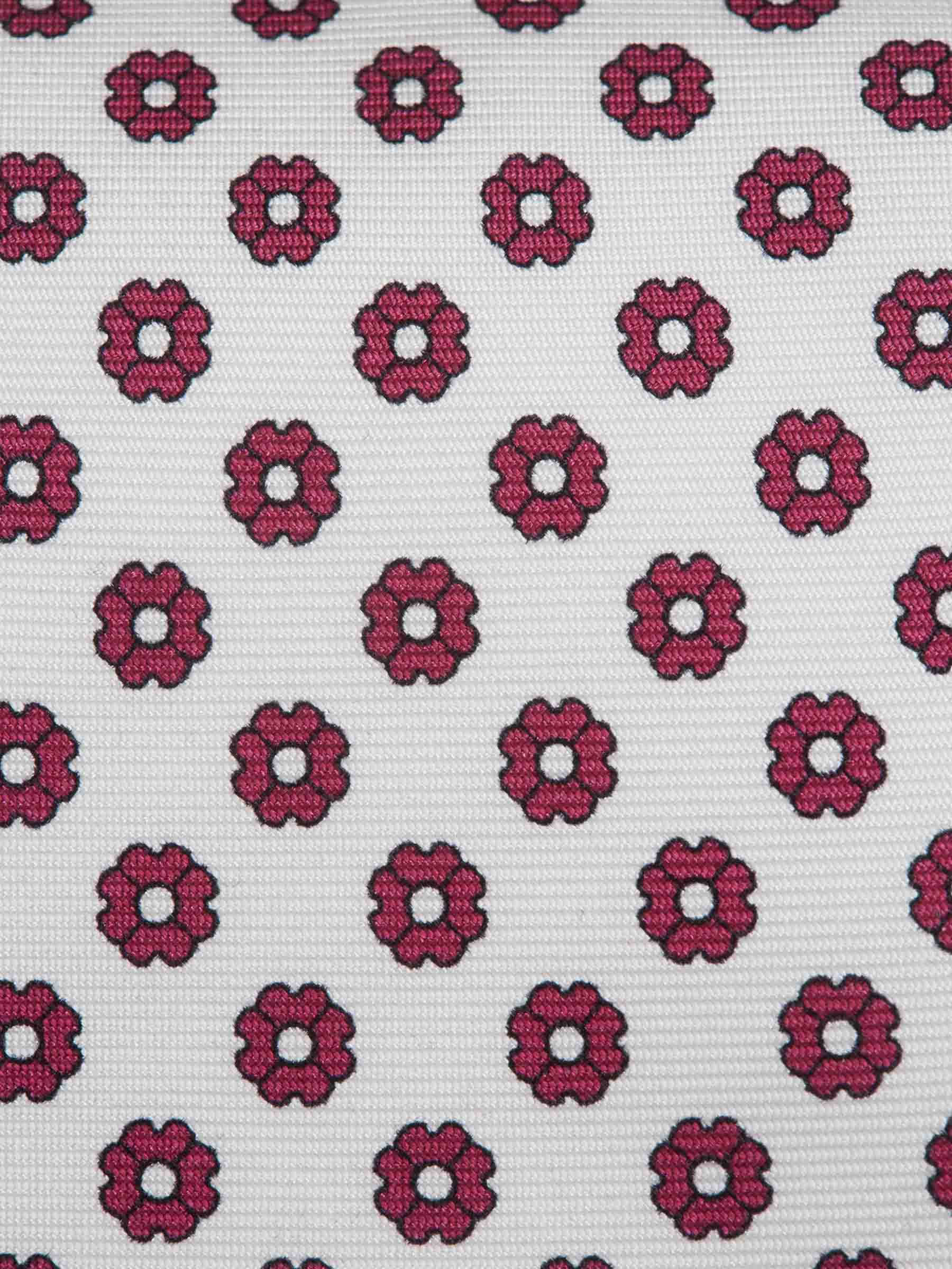 Corbata de Seda Estampado Floral - Image 3