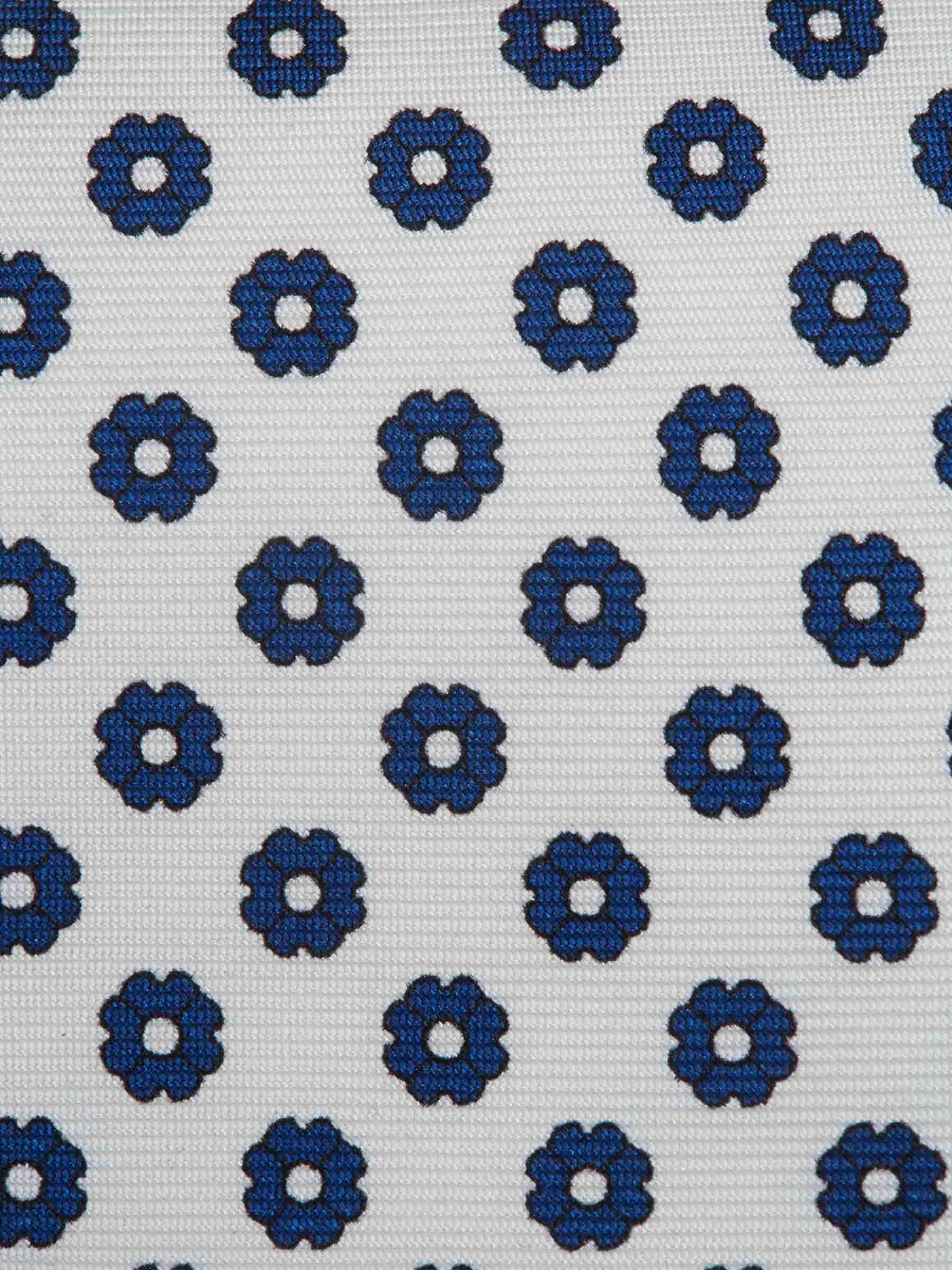 Corbata de Seda Estampado Floral - Image 3