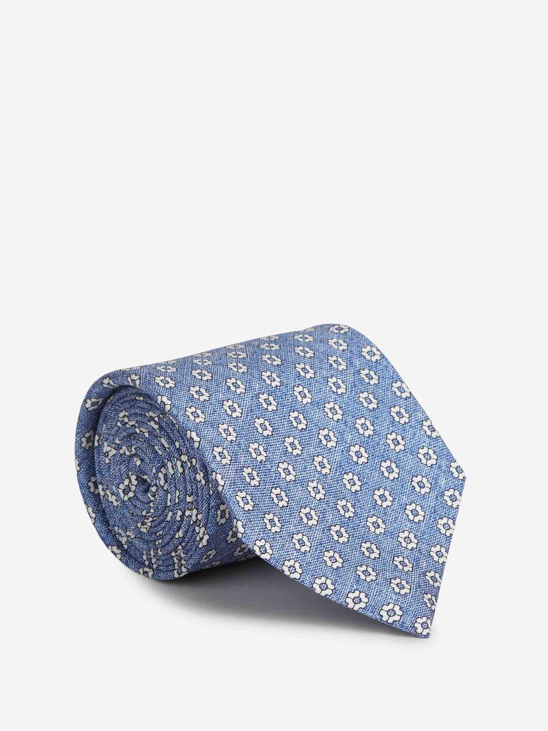 Corbata de Seda Estampado Floral