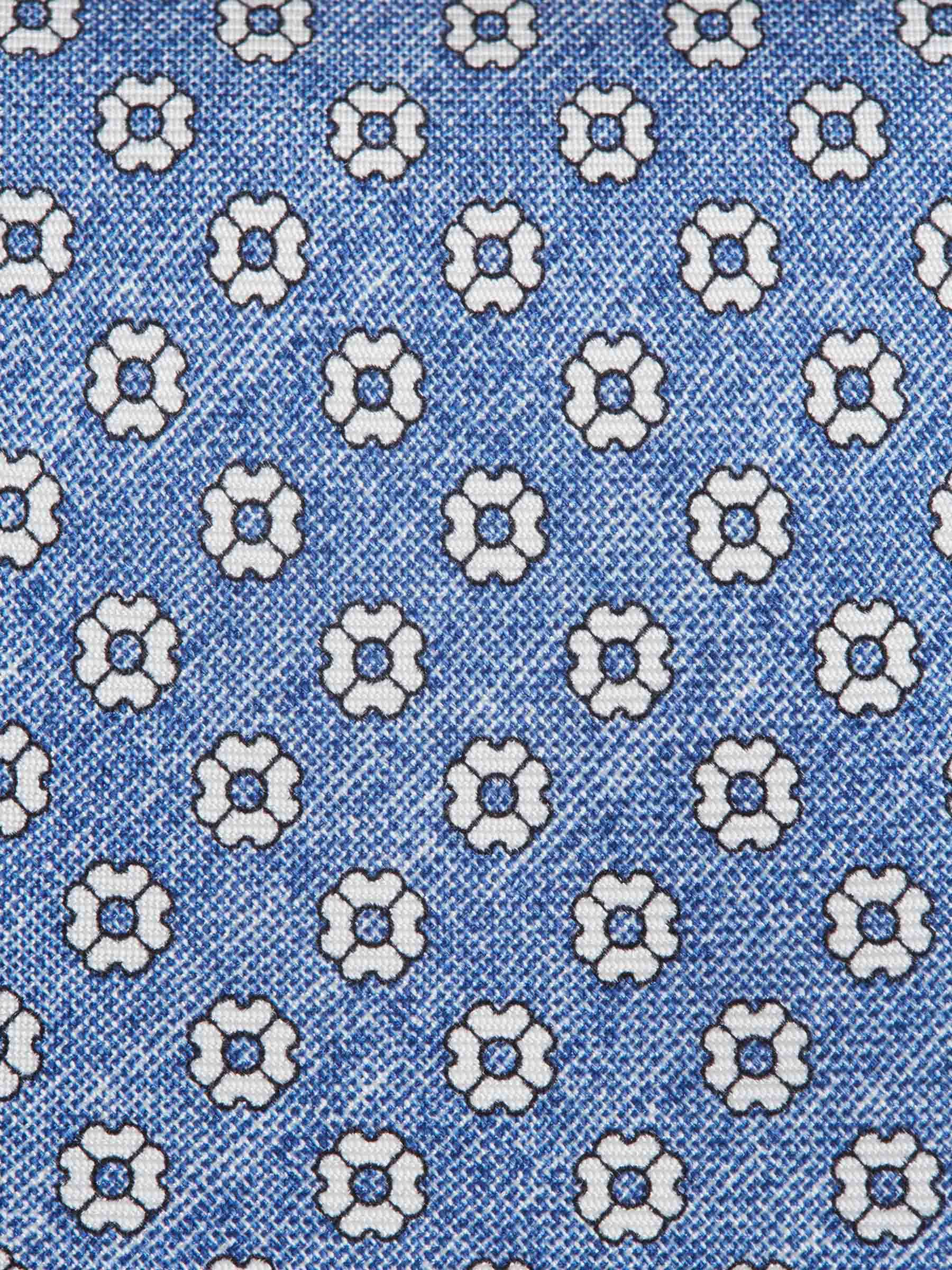 Corbata de Seda Estampado Floral - Image 3