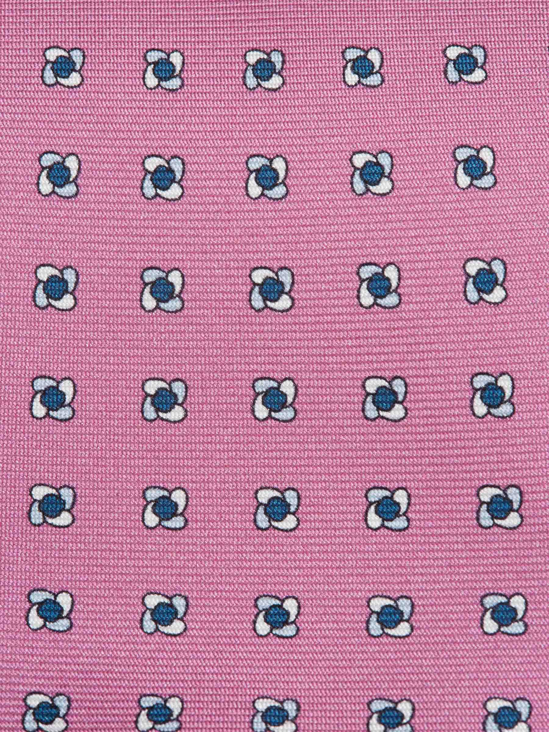 Corbata de Seda Estampado Floral - Image 3