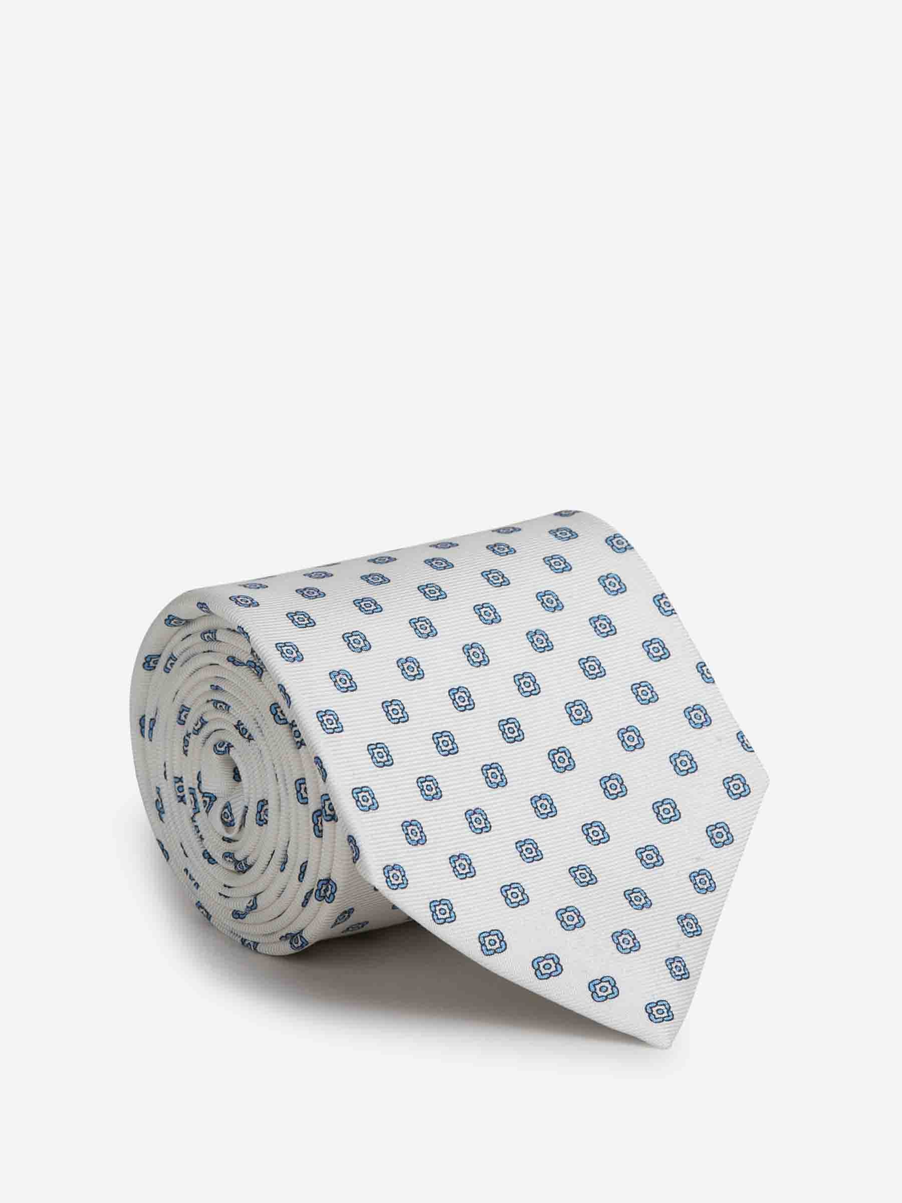 Corbata de Seda Estampado Floral