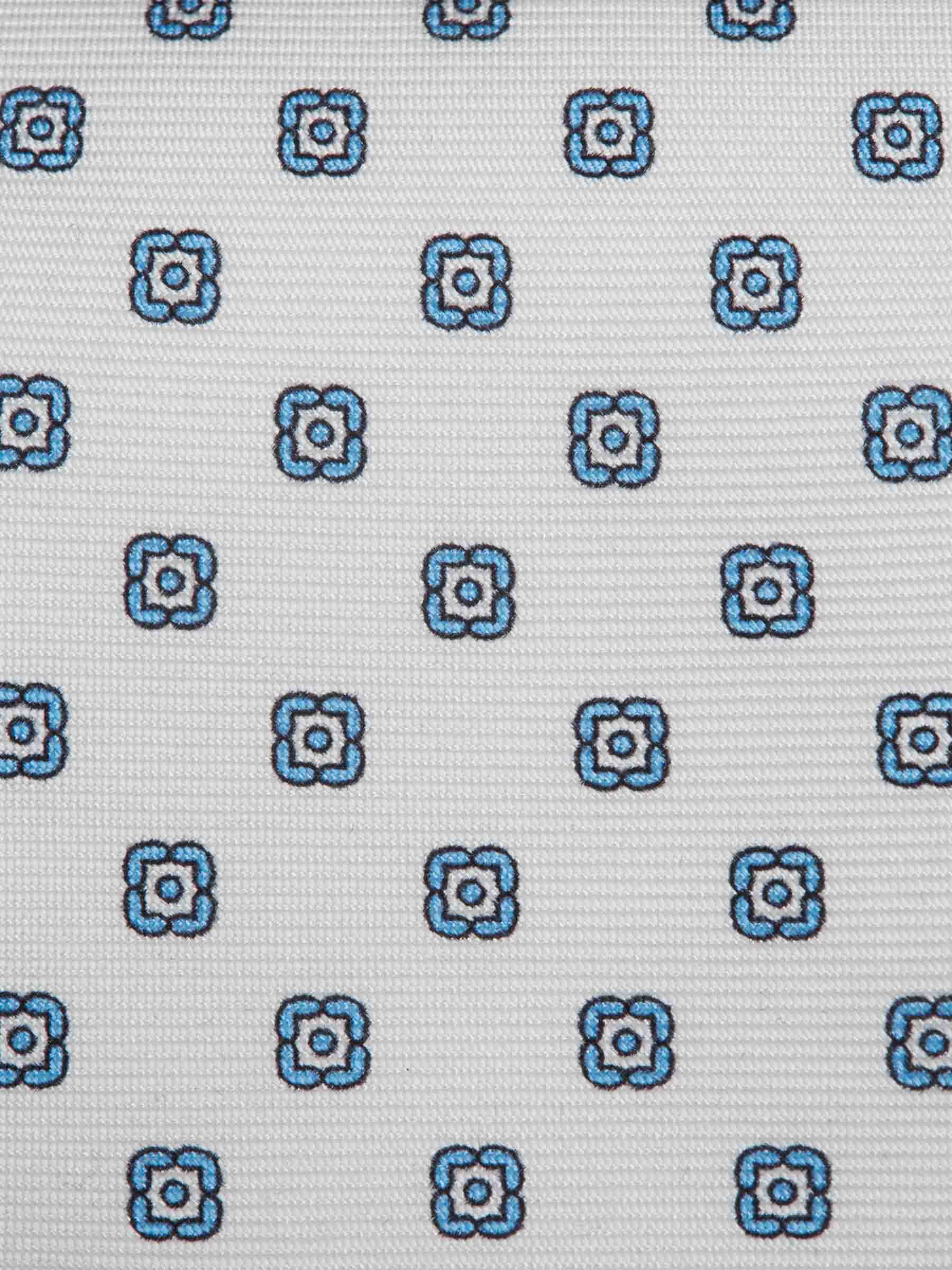 Corbata de Seda Estampado Floral - Image 3