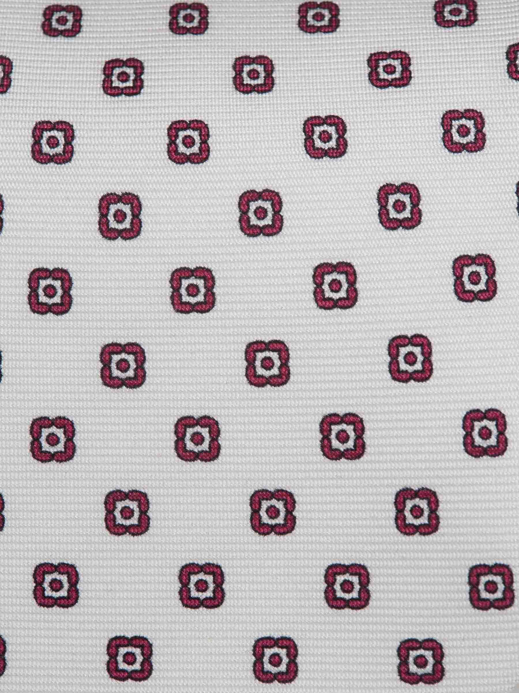 Corbata de Seda Estampado Floral - Image 3