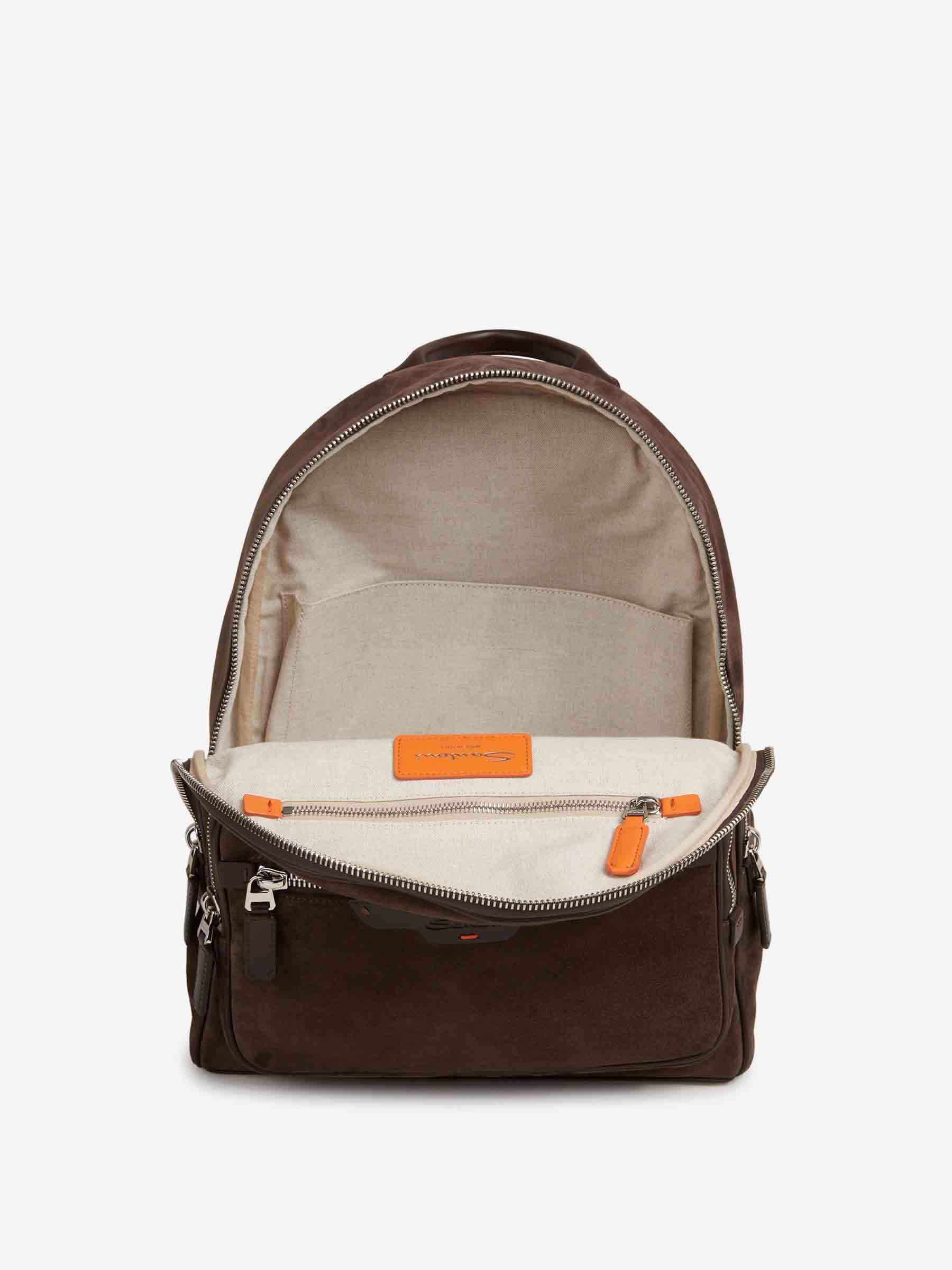 Mochila Piel Suede