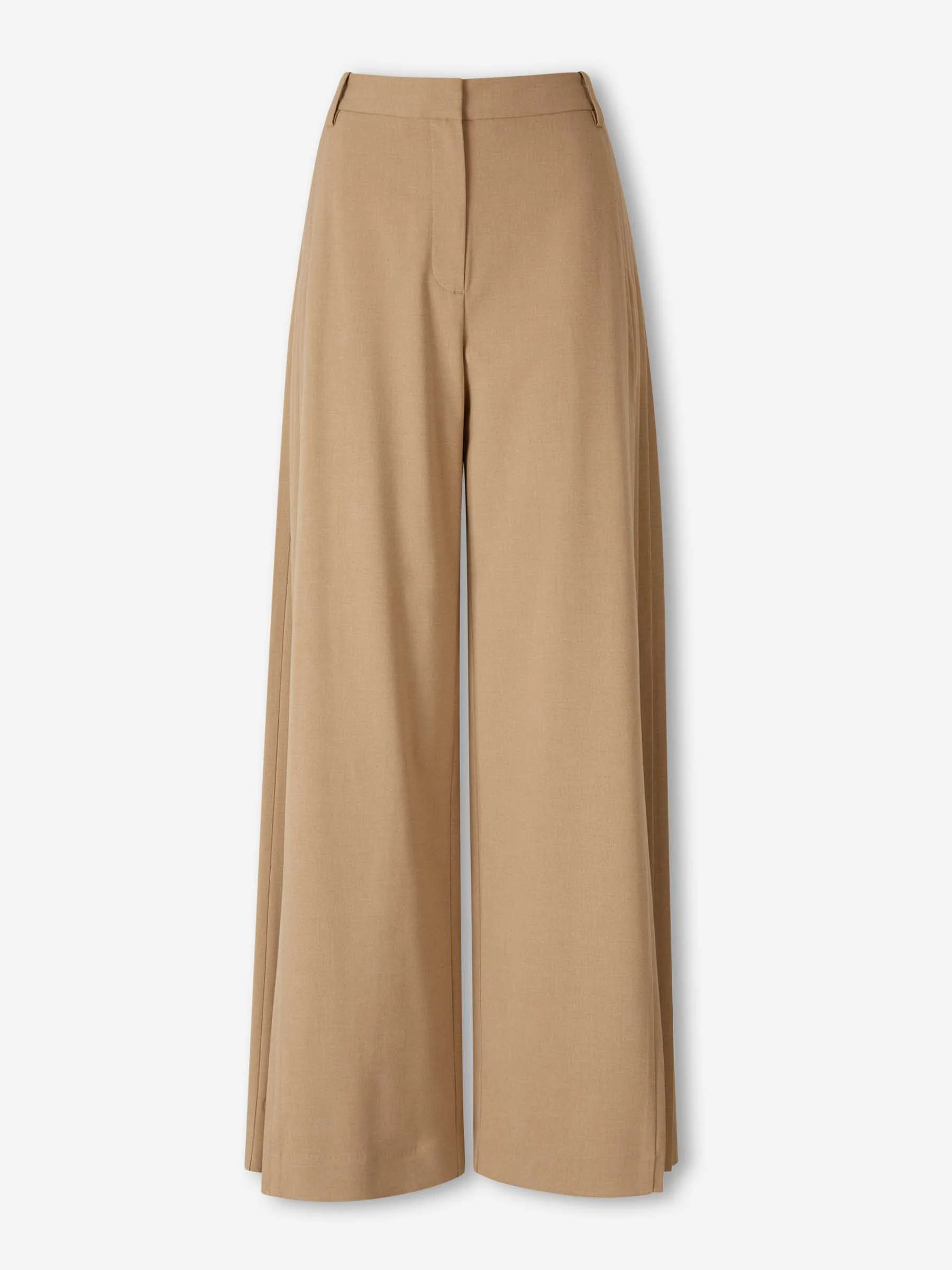 Pantalones Anchos Pliegues