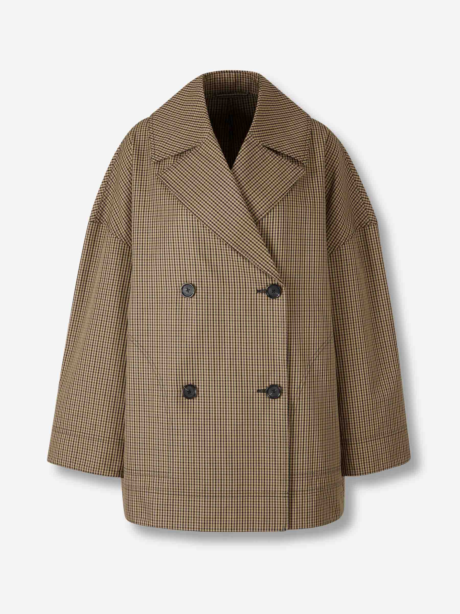 Gabardina Oversize Cuadros
