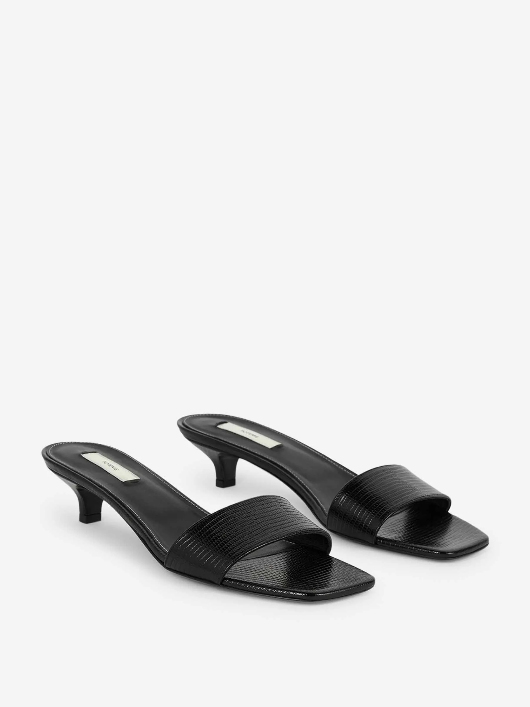 Mules Piel Efecto Lagarto - Image 3