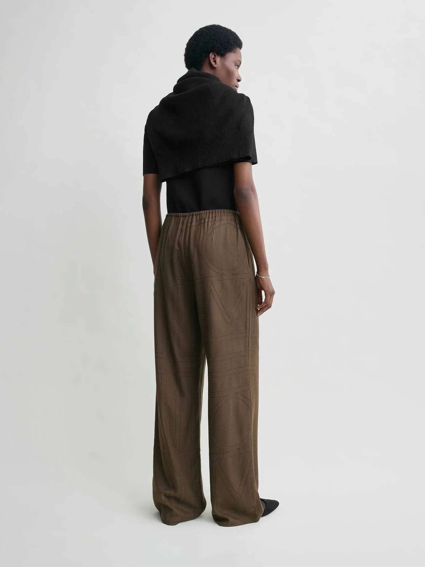 Pantalones Anchos Monograma - Image 3