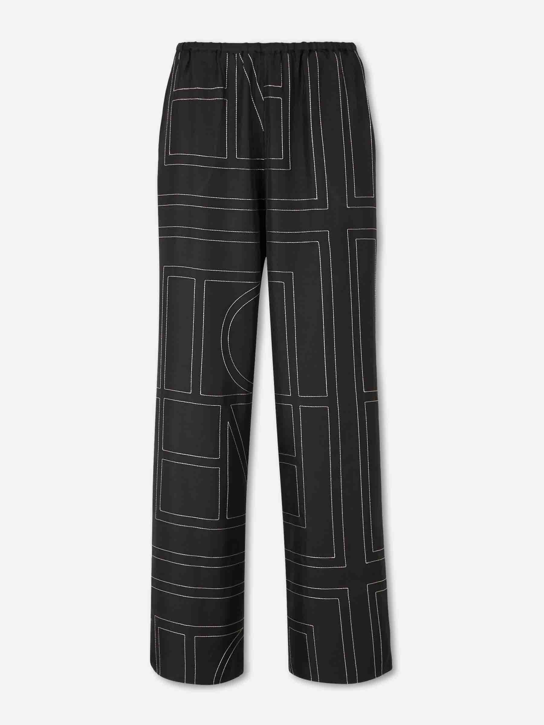 Pantalones Anchos Monograma
