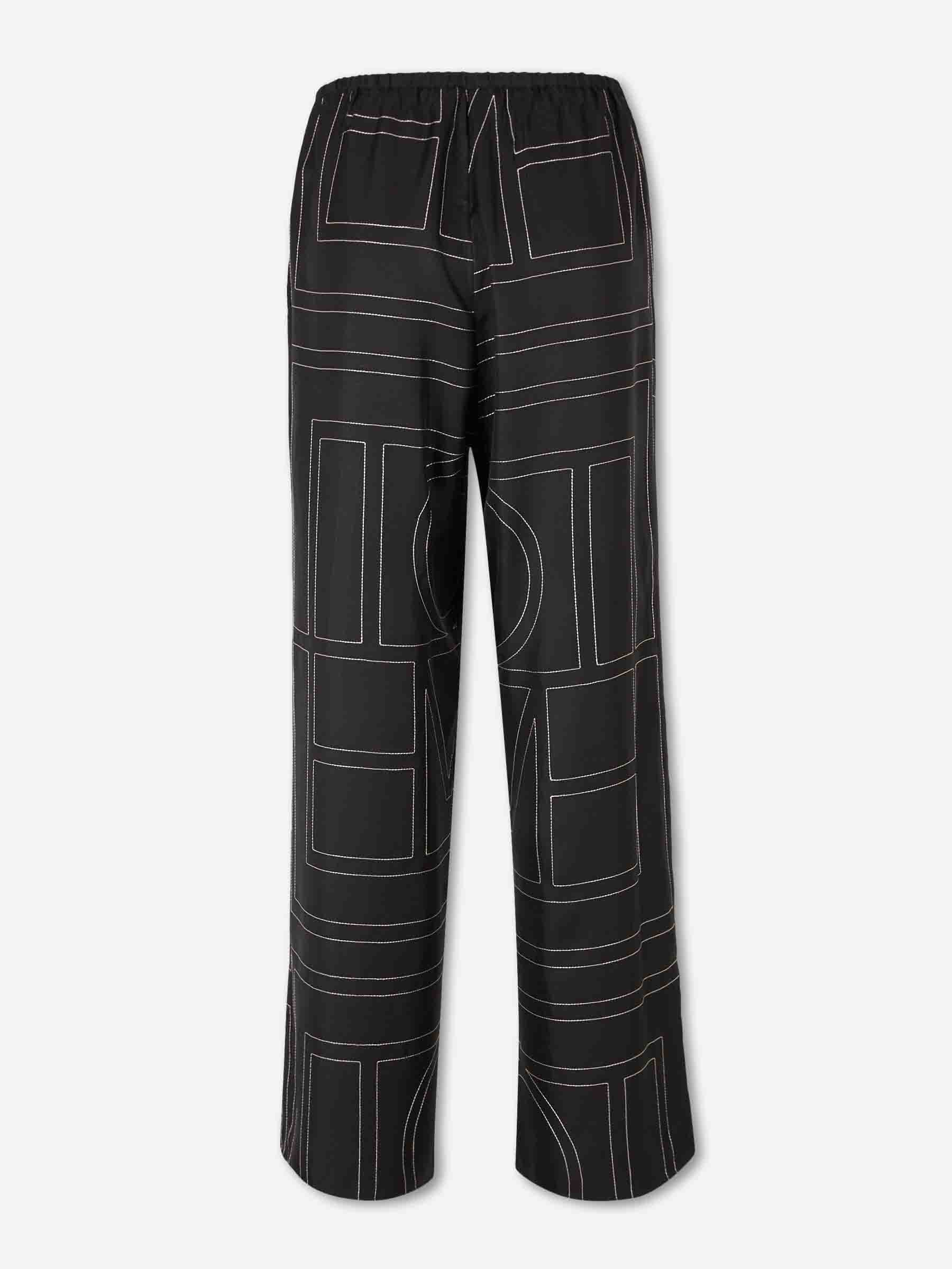 Pantalones Anchos Monograma - Image 4