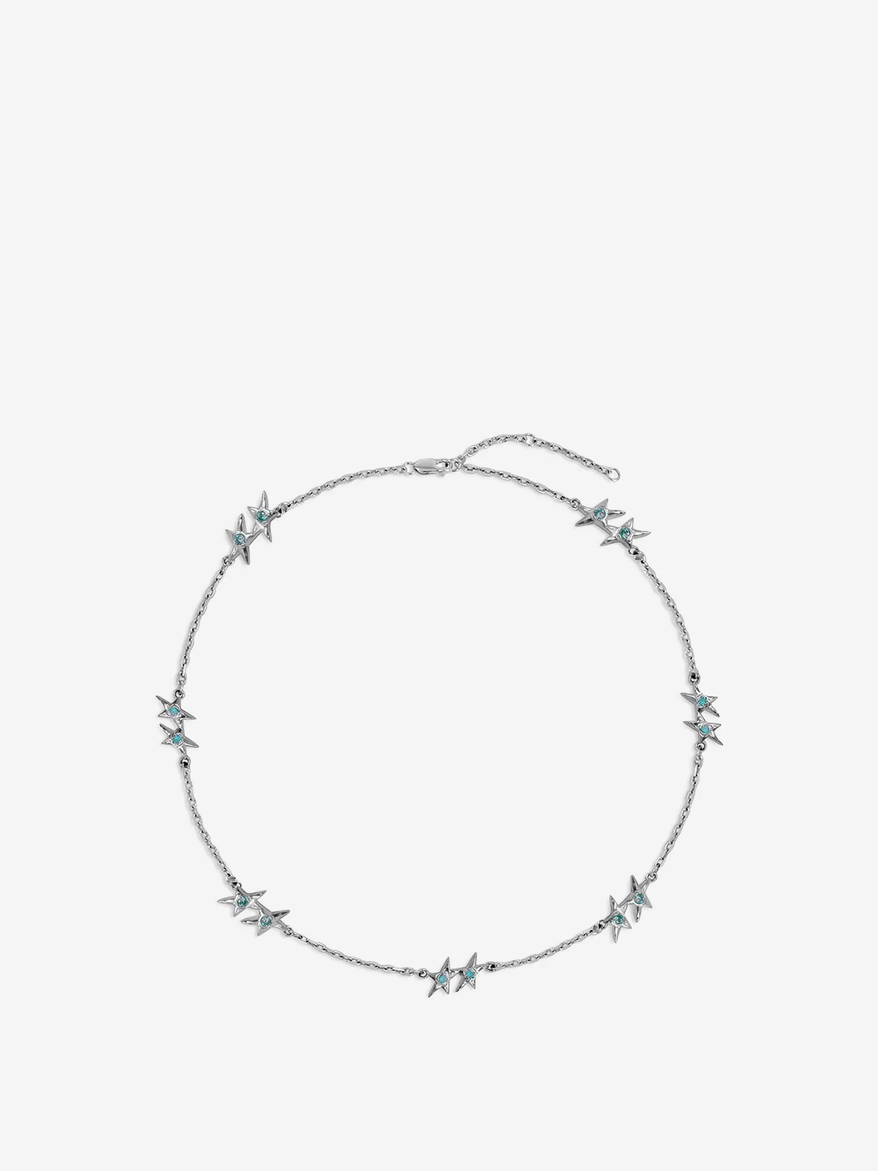 Collar Icon Blue Stone